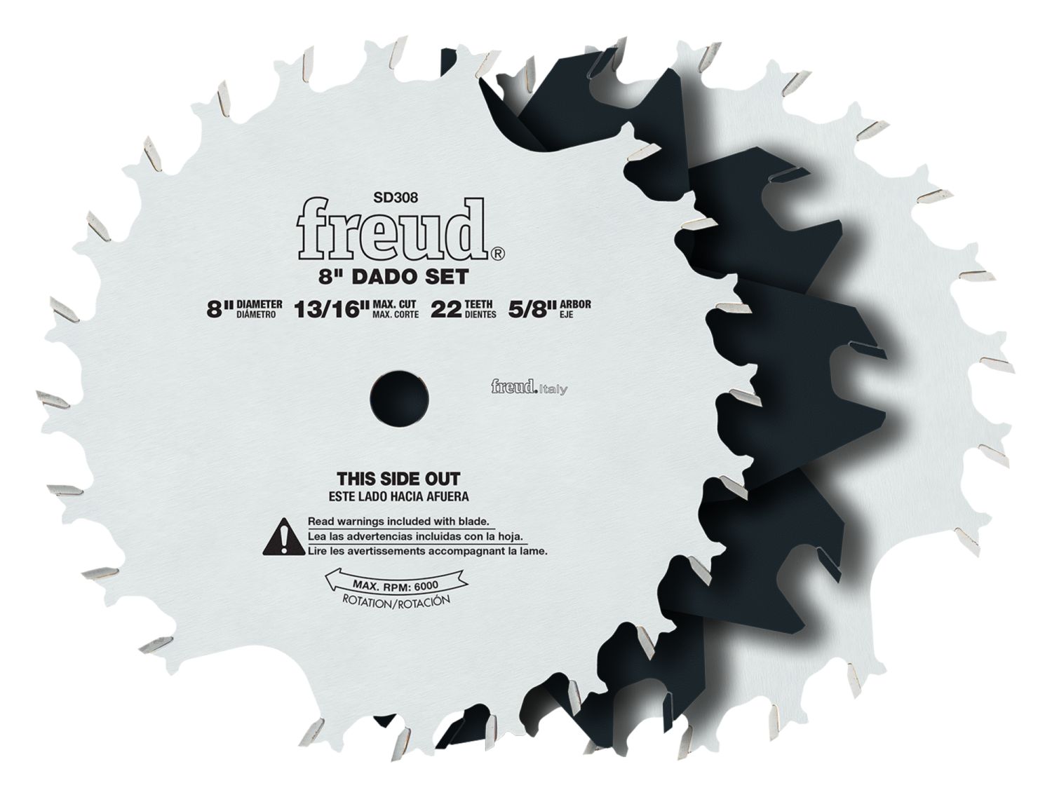 Freud SD308 8-Inch Safety Dado Sets