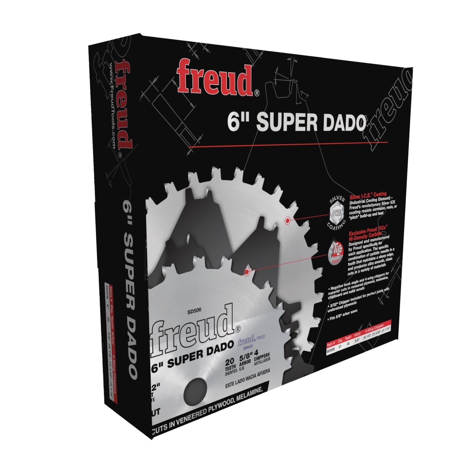 Freud SD506 6-Inch Super Dado Sets