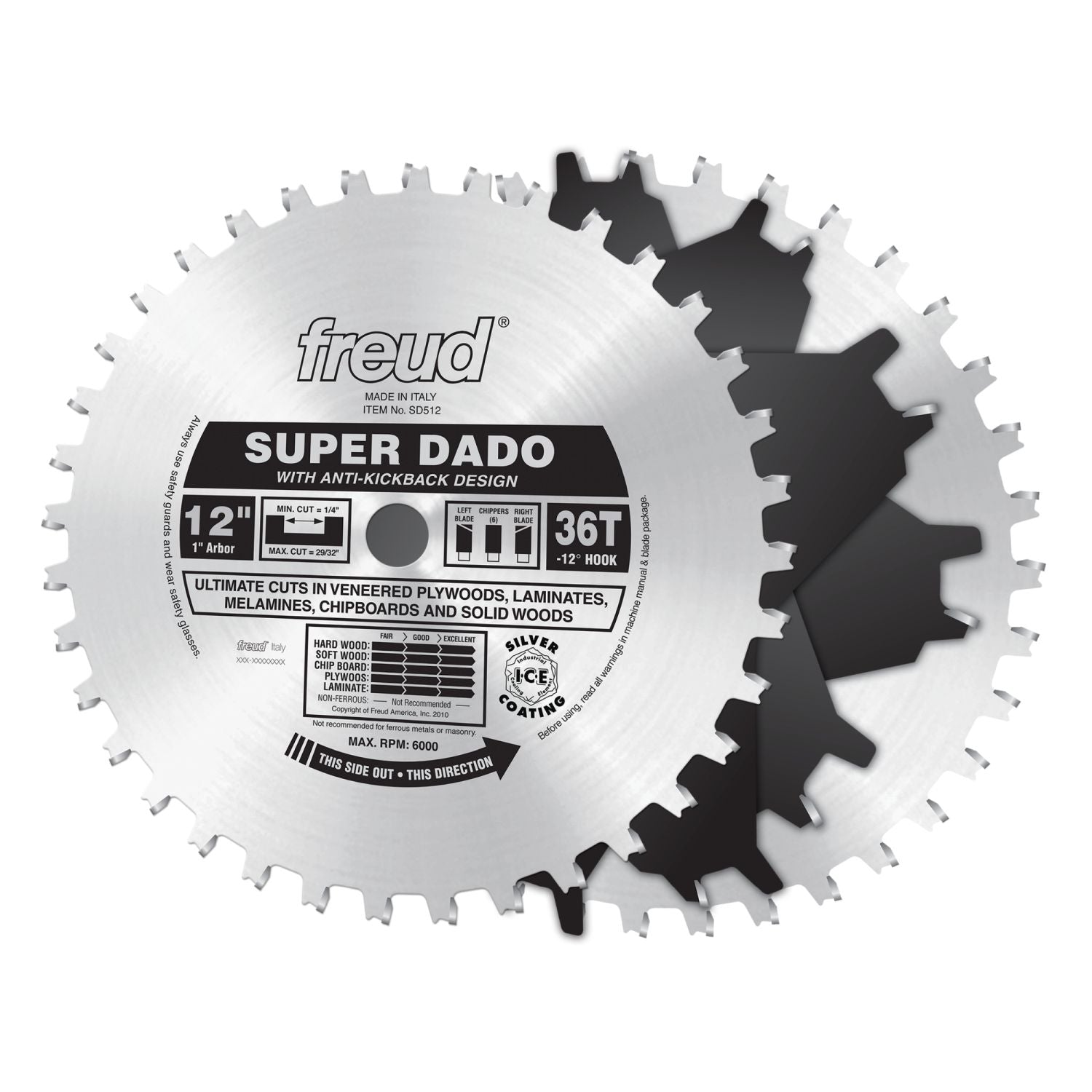 Freud SD512 12-Inch Super Dado Sets
