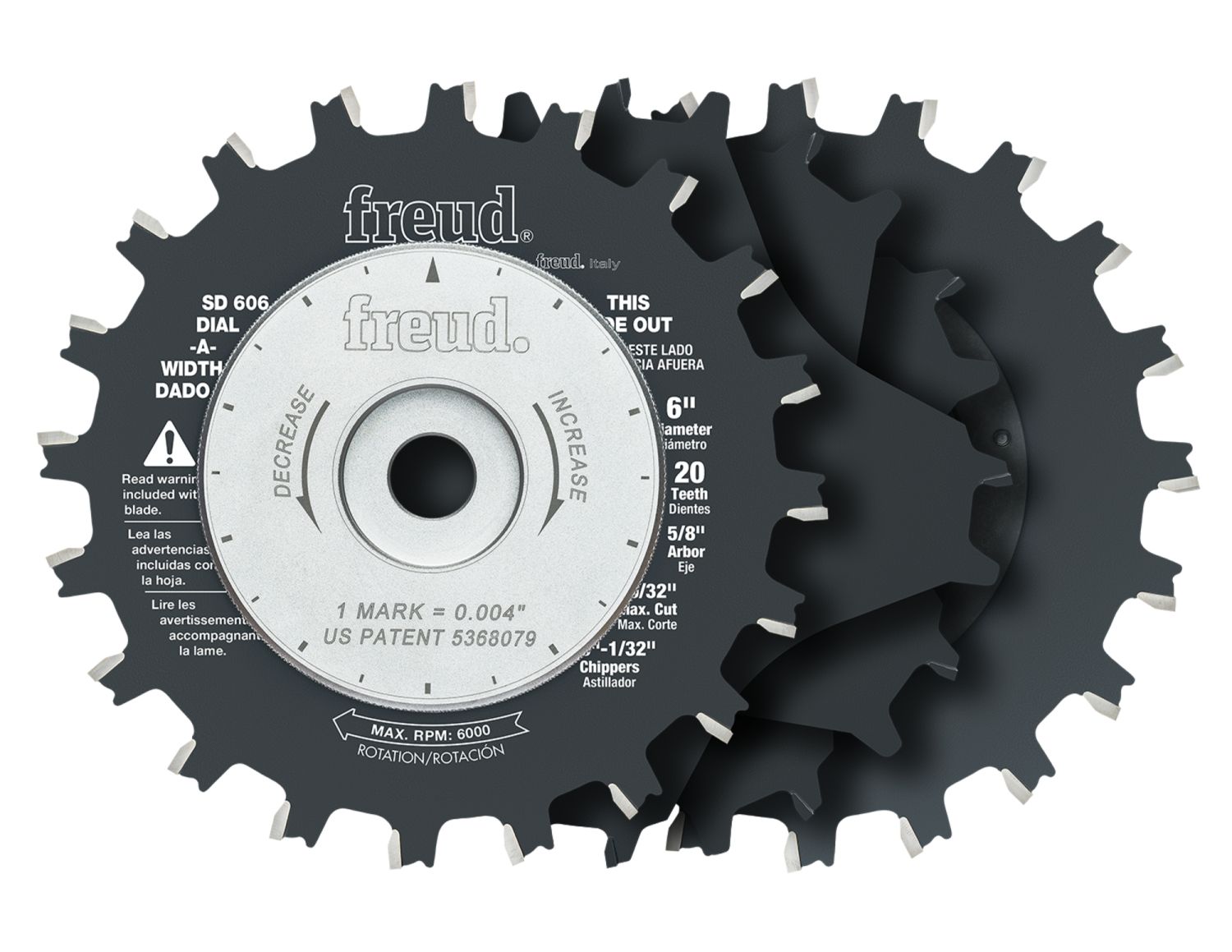 Freud SD606 6-Inch Dial-A-Width Stacked Dado Sets