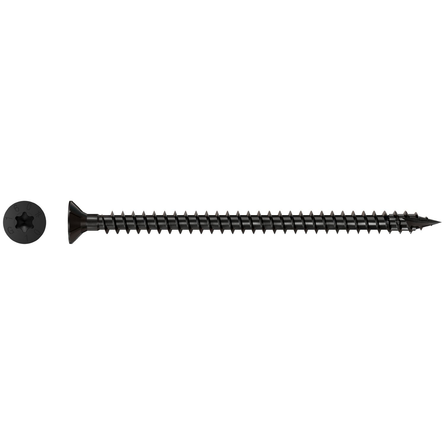 Simpson Strong-Tie SDCF10X160 Strong-Drive SDCF TIMBER-CF Screw,  0.390-in. x 6-1/4-in. T50, E-Coat, 250-Pack