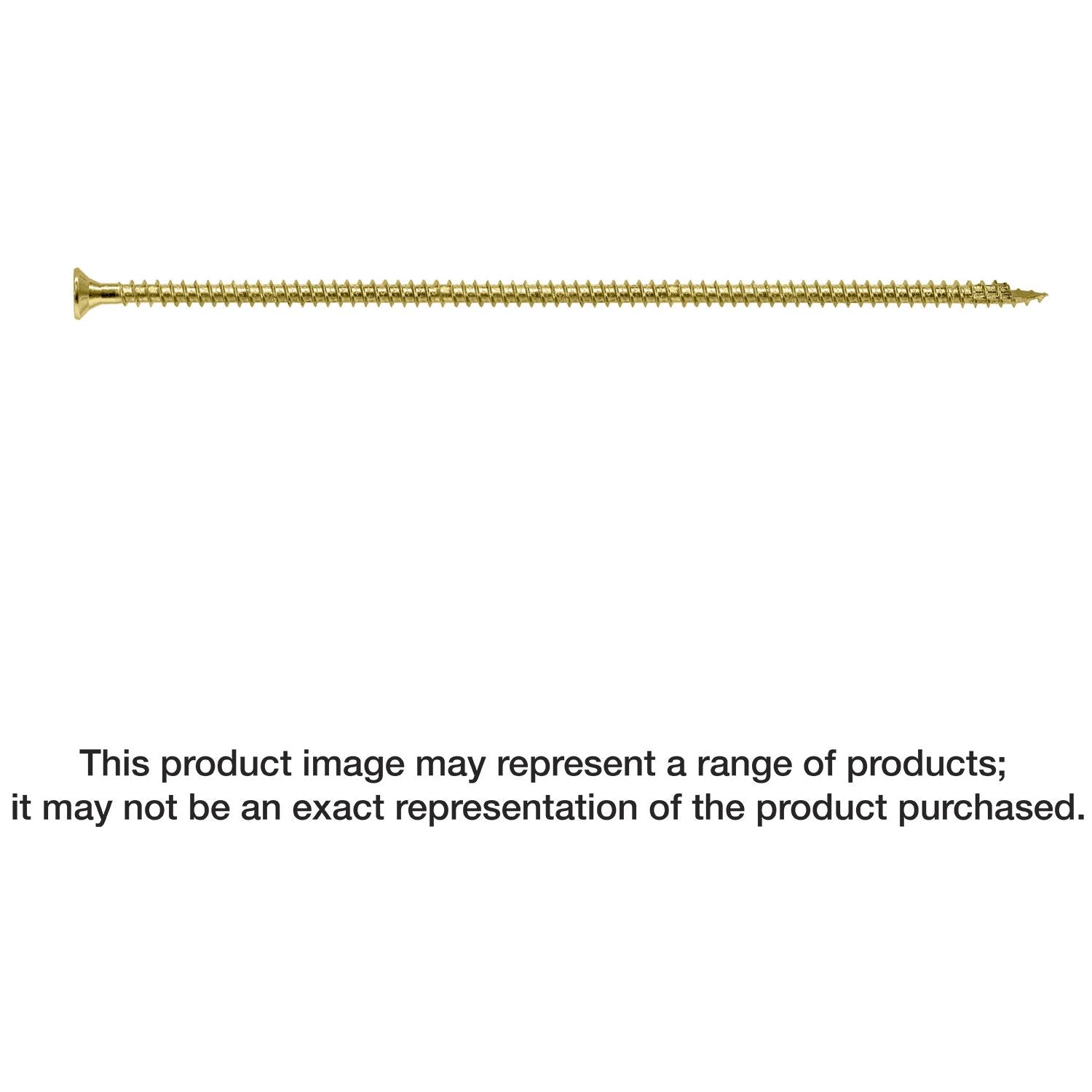 Simpson Strong-Tie SDCF221134 Strong-Drive SDCF TIMBER-CF Screw,  0.315-in. x 11-3/4-in. T40, Yellow Zinc, 250-Pack