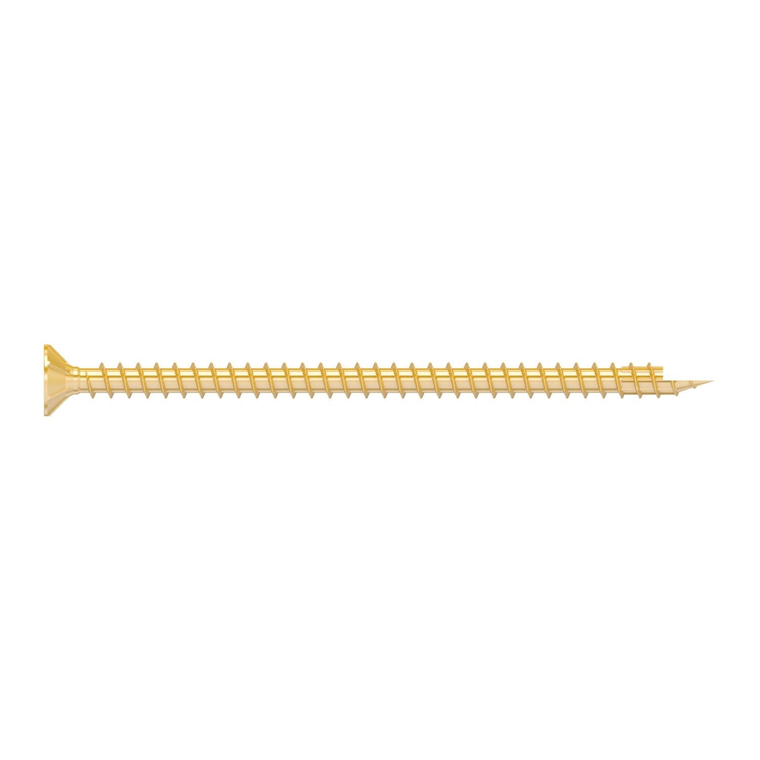 Simpson Strong-Tie SDCF22512 Strong-Drive SDCF TIMBER-CF Screw,  0.315-in. x 5-1/2-in. T40, Yellow Zinc, 250-Pack