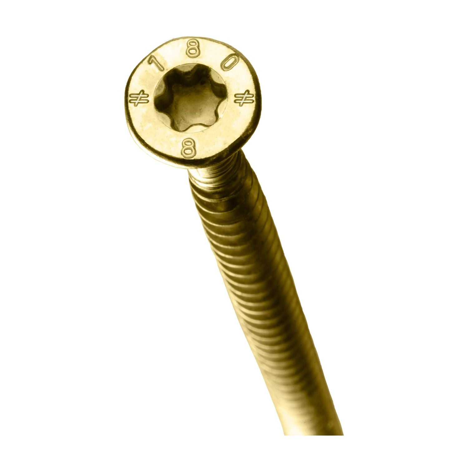 Simpson Strong-Tie SDCF22700 Strong-Drive SDCF TIMBER-CF Screw,  0.315-in. x 7-in. T40, Yellow Zinc, 250-Pack