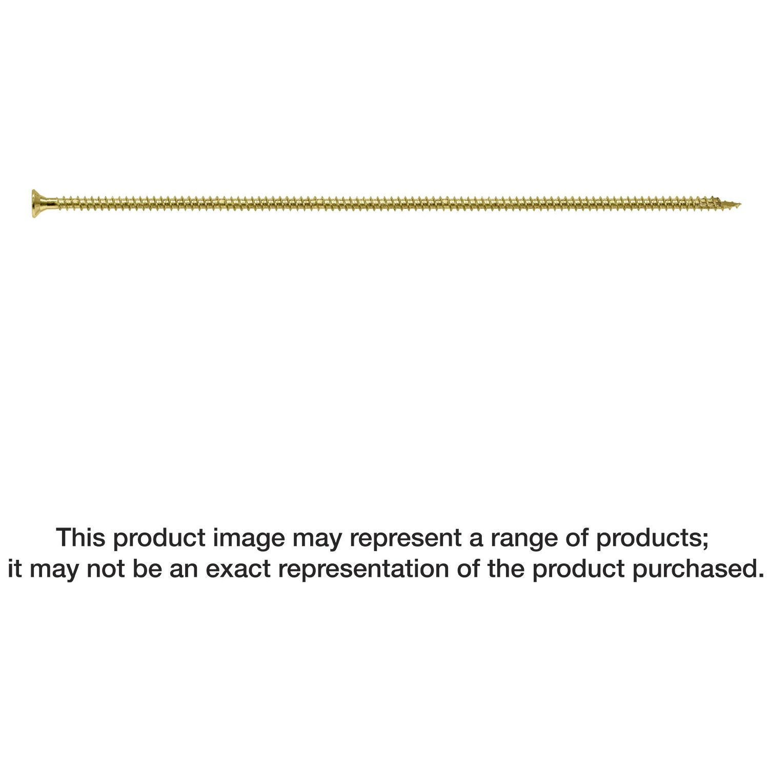 Simpson Strong-Tie SDCF271958 Strong-Drive SDCF TIMBER-CF Screw,  0.390-in. x 19-5/8-in. T50, Yellow Zinc, 100-Pack