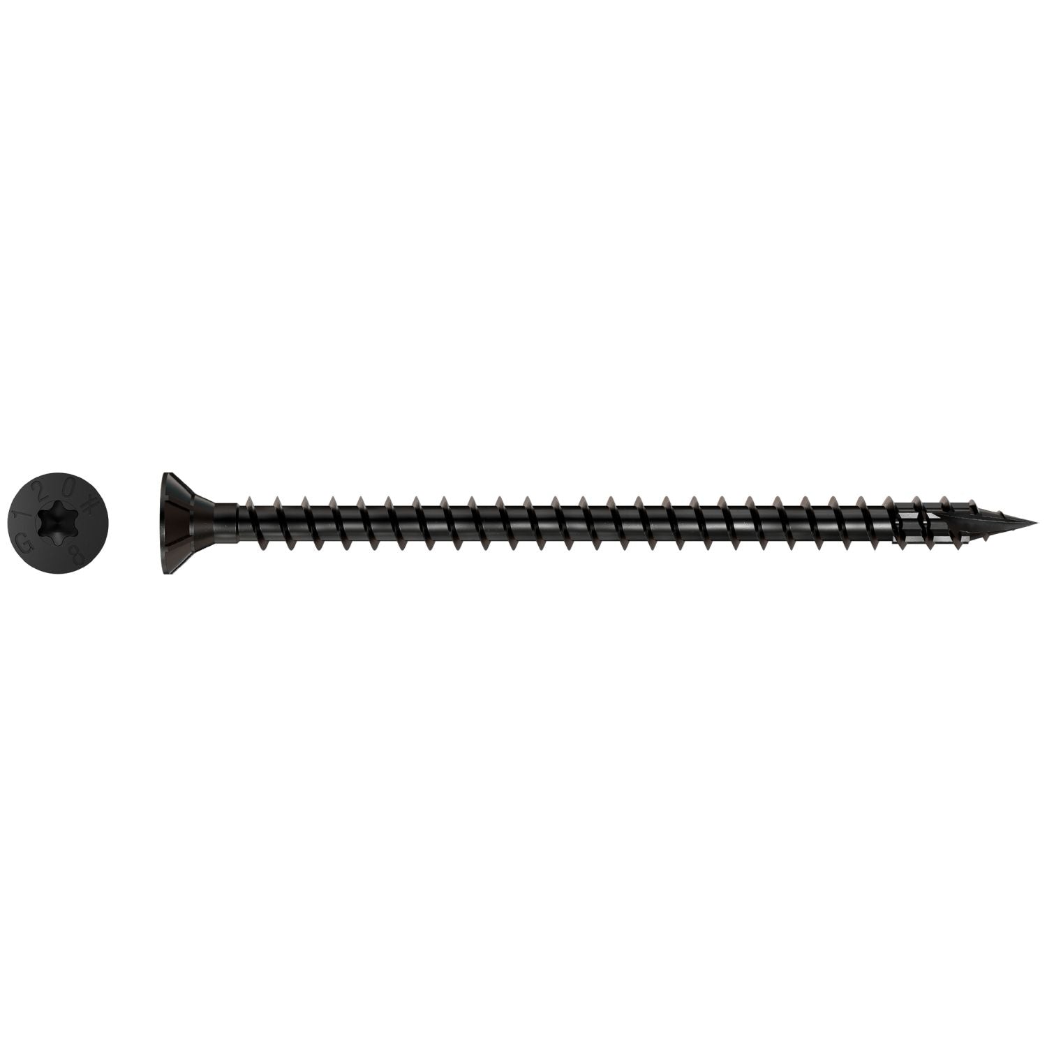 Simpson Strong-Tie SDCF8X120 Strong-Drive SDCF TIMBER-CF Screw,  0.315-in. x 4-3/4-in. T40, E-Coat, 250-Pack