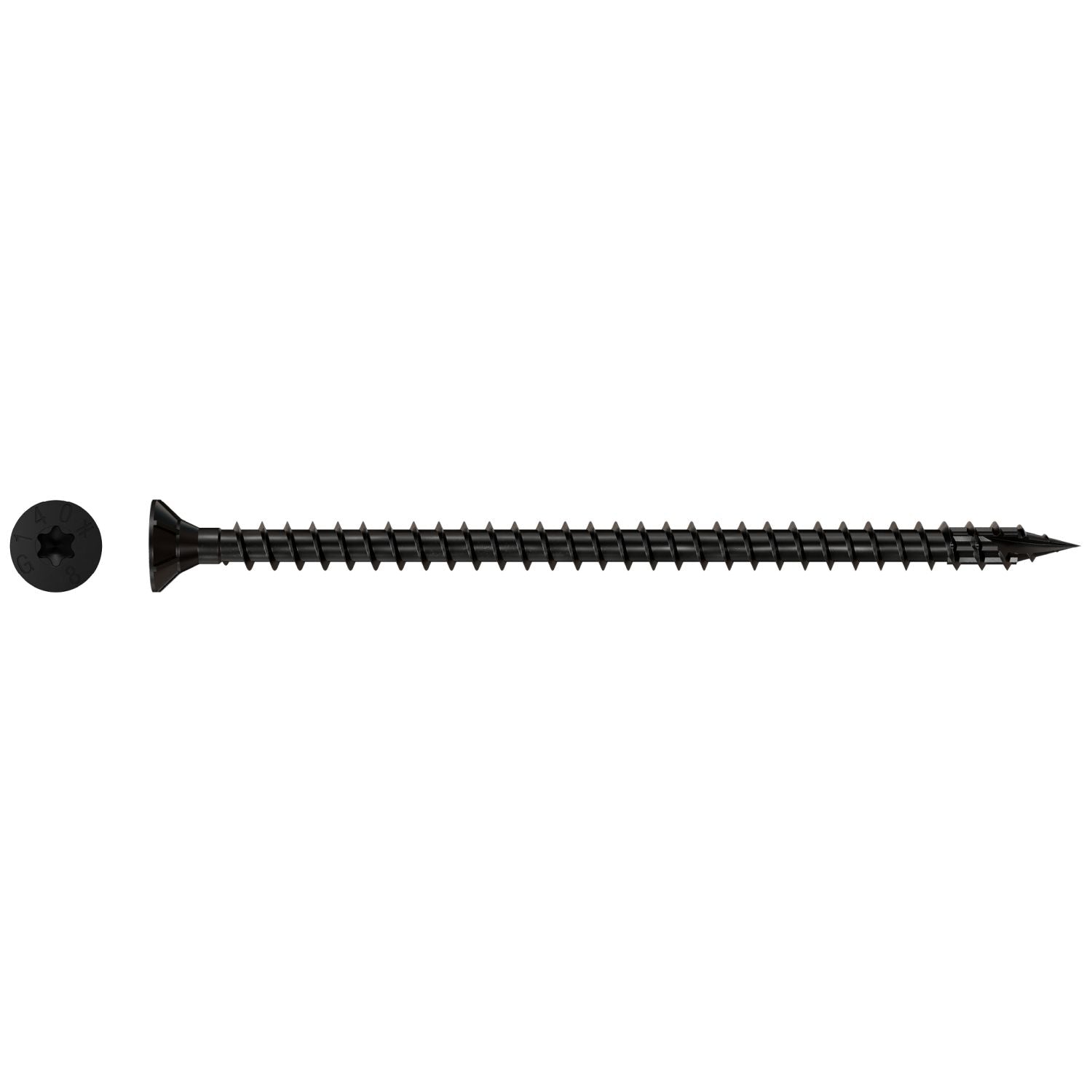 Simpson Strong-Tie SDCF8X140-R50 Strong-Drive SDCF TIMBER-CF Screw,  0.315-in. x 5-1/2-in. T40, E-Coat, 50-Pack