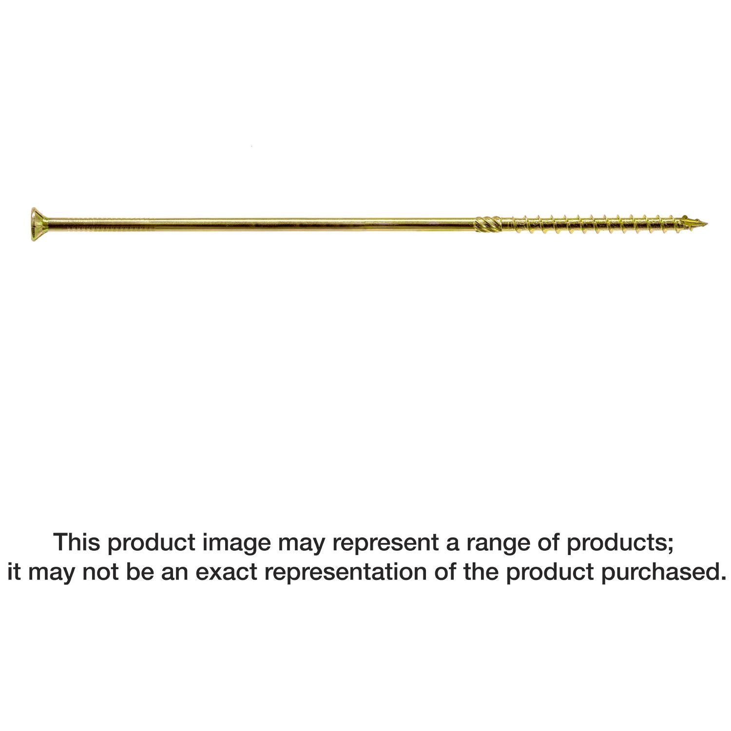 Simpson Strong-Tie SDCP221100 Strong-Drive SDCP TIMBER-CP Screw,  0.315-in. x 11-in. T40, Yellow Zinc, 250-Pack