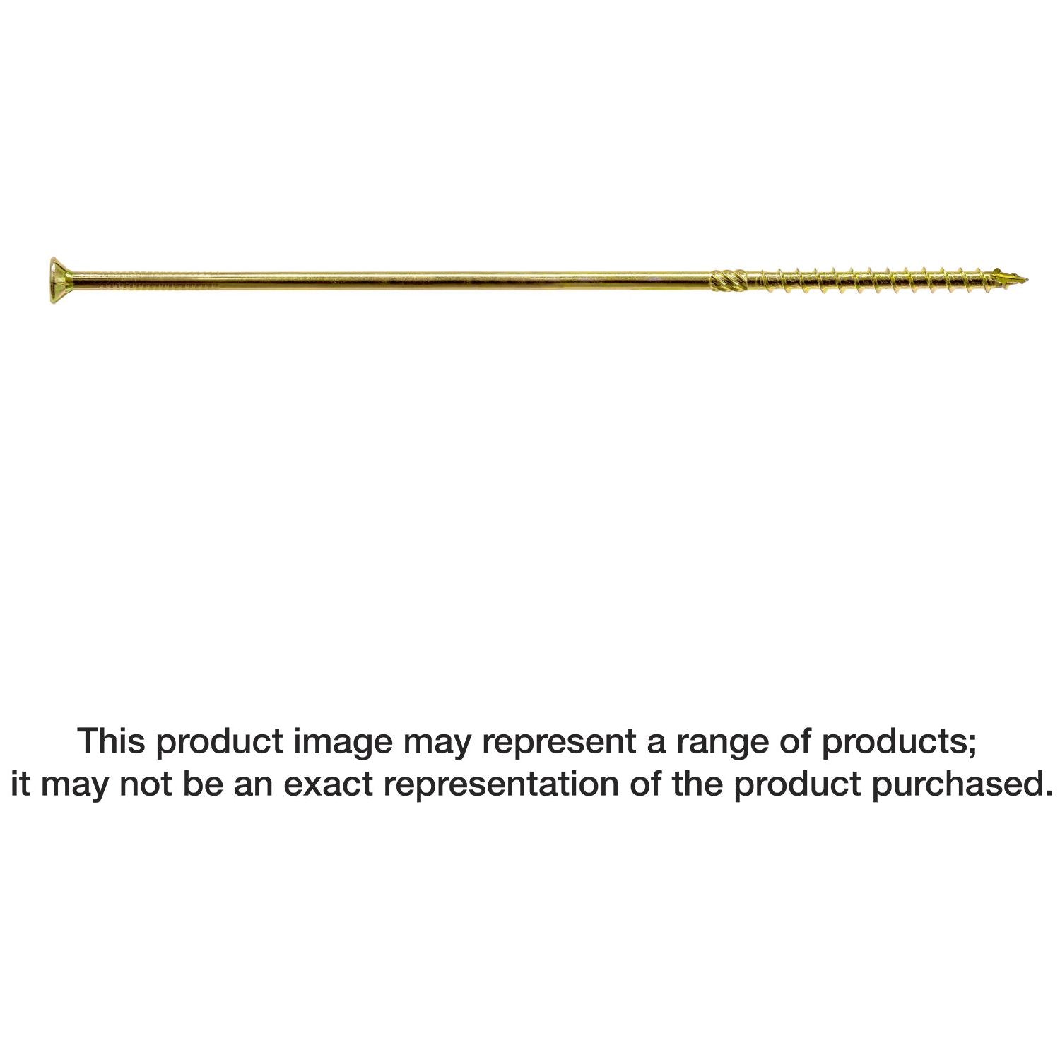 Simpson Strong-Tie SDCP221134 Strong-Drive SDCP TIMBER-CP Screw,  0.315-in. x 11-3/4-in. T40, Yellow Zinc, 250-Pack