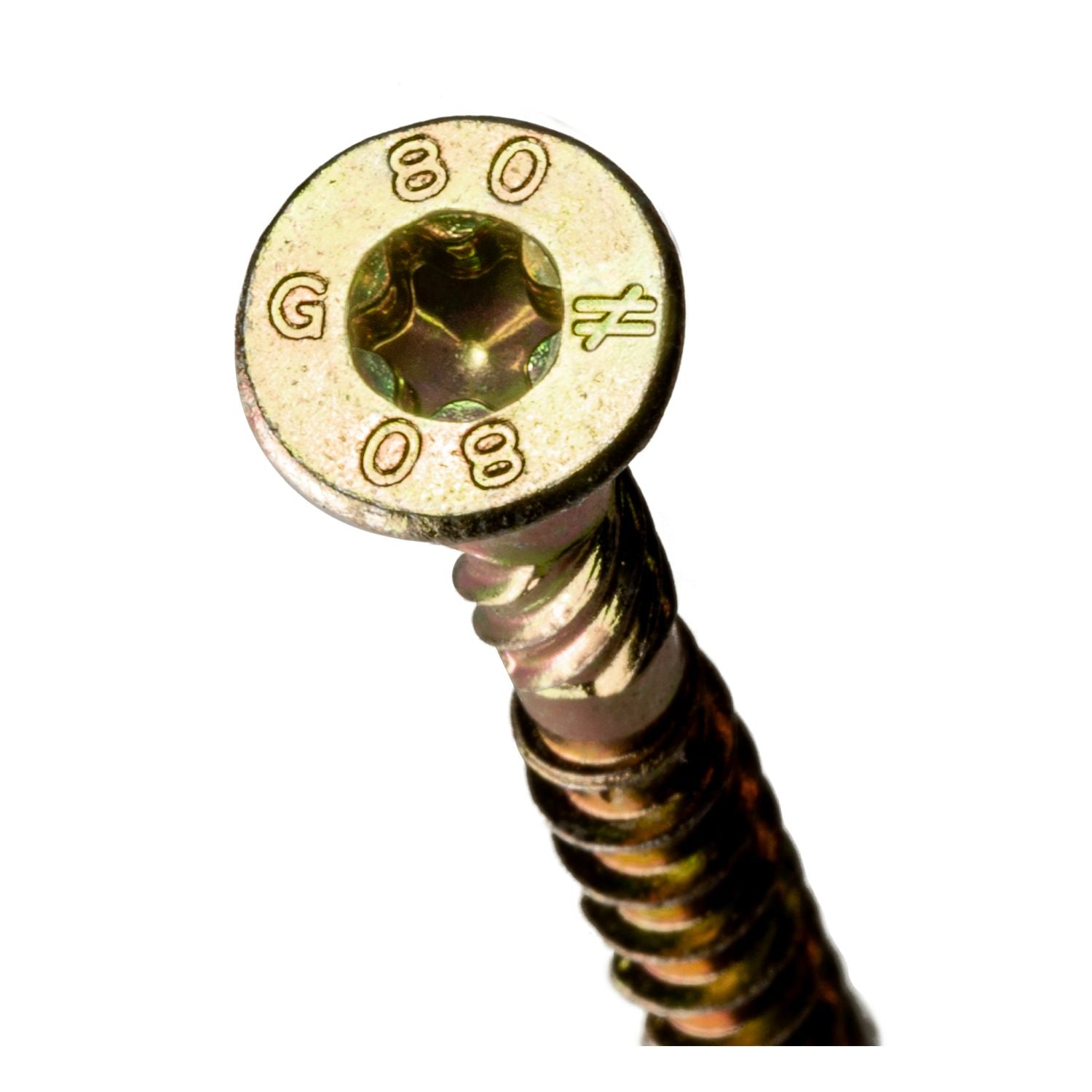 Simpson Strong-Tie SDCP22318 Strong-Drive SDCP TIMBER-CP Screw,  0.315-in. x 3-1/8-in. T40, Yellow Zinc, 250-Pack