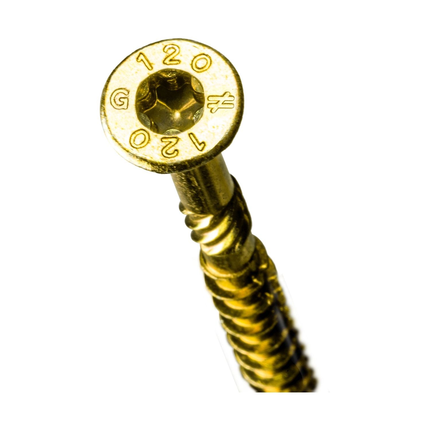 Simpson Strong-Tie SDCP22434 Strong-Drive SDCP TIMBER-CP Screw,  0.315-in. x 4-3/4-in. T40, Yellow Zinc, 250-Pack