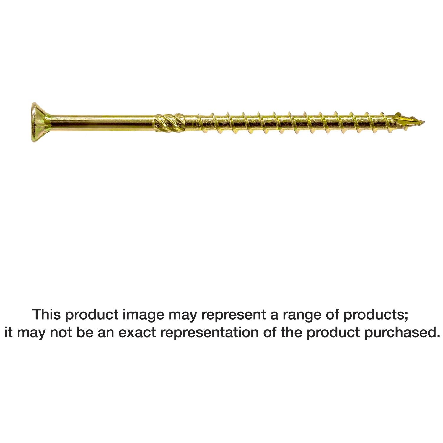 Simpson Strong-Tie SDCP22512 Strong-Drive SDCP TIMBER-CP Screw,  0.315-in. x 5-1/2-in. T40, Yellow Zinc, 250-Pack