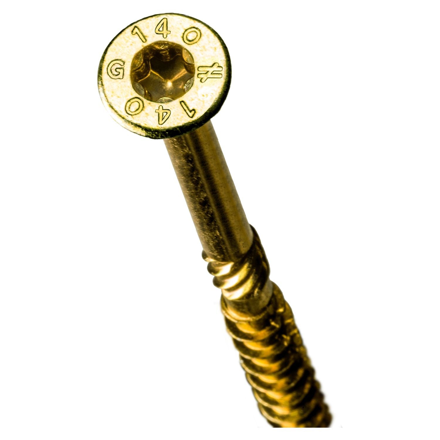 Simpson Strong-Tie SDCP22512 Strong-Drive SDCP TIMBER-CP Screw,  0.315-in. x 5-1/2-in. T40, Yellow Zinc, 250-Pack