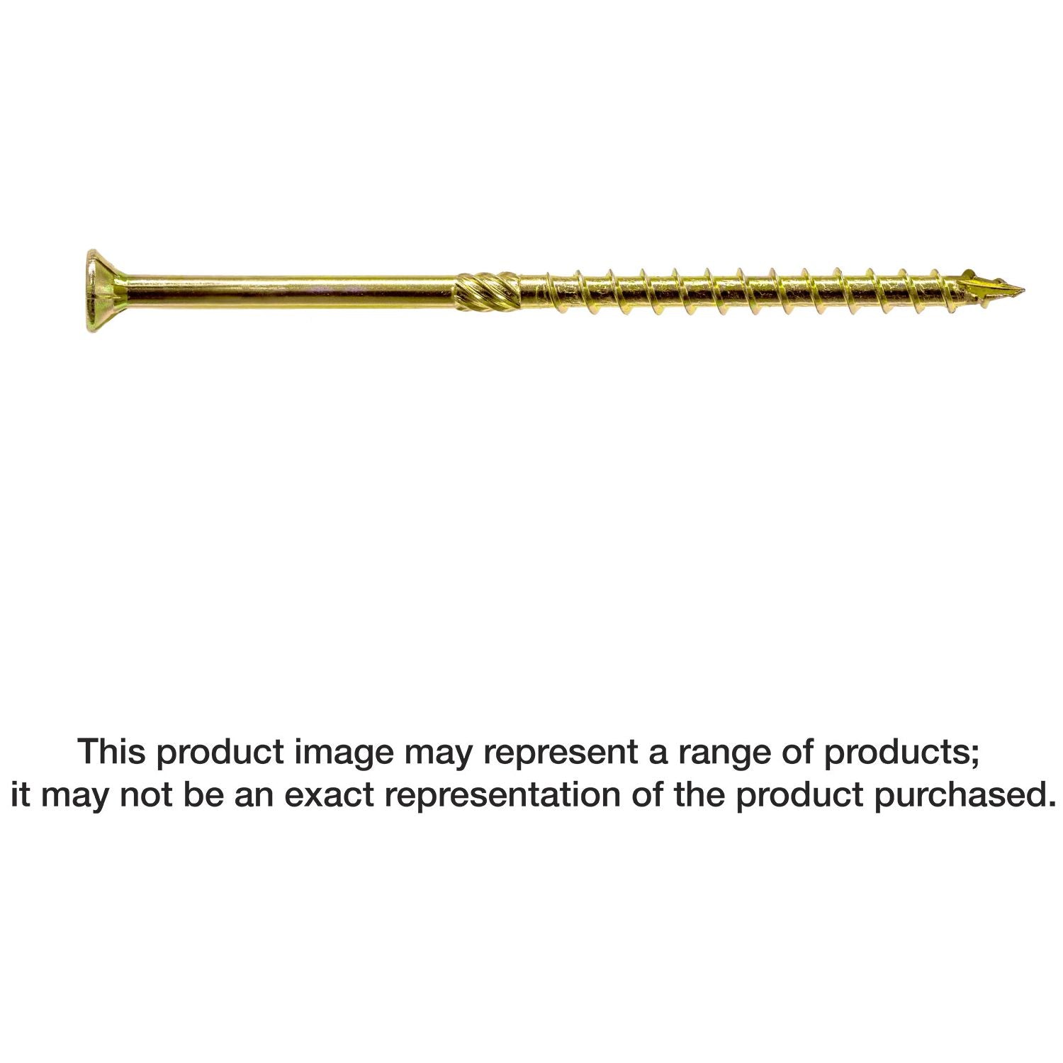 Simpson Strong-Tie SDCP22614 Strong-Drive SDCP TIMBER-CP Screw,  0.315-in. x 6-1/4-in. T40, Yellow Zinc, 250-Pack