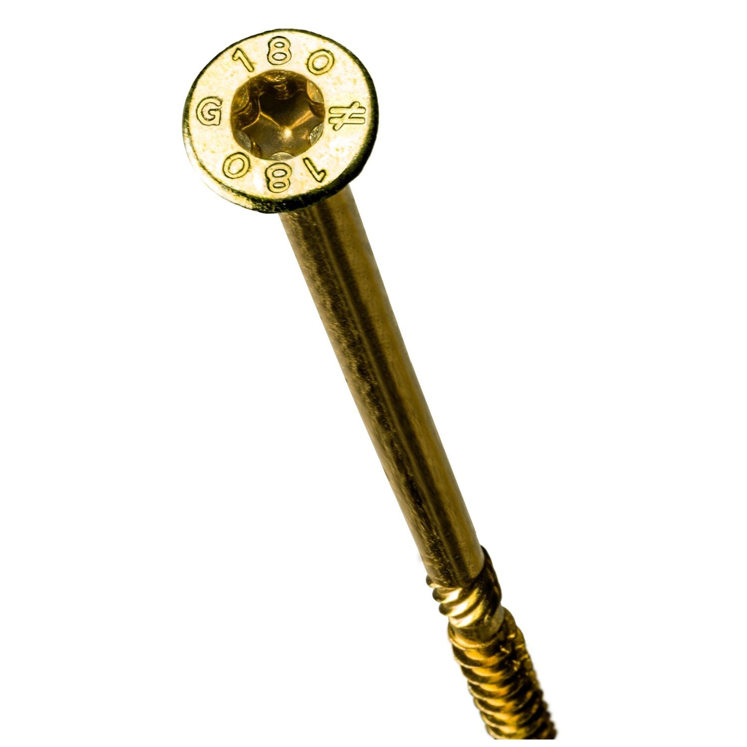 Simpson Strong-Tie SDCP22700 Strong-Drive SDCP TIMBER-CP Screw,  0.315-in. x 7-in. T40, Yellow Zinc, 250-Pack