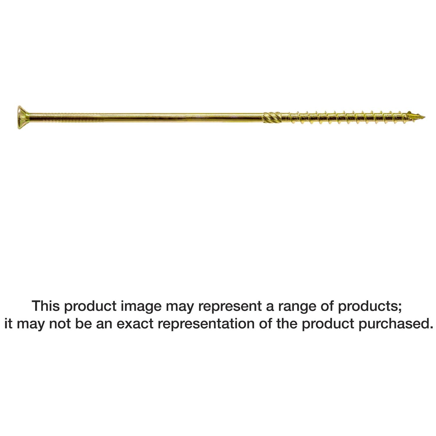 Simpson Strong-Tie SDCP22912 Strong-Drive SDCP TIMBER-CP Screw,  0.315-in. x 9-1/2-in. T40, Yellow Zinc, 250-Pack