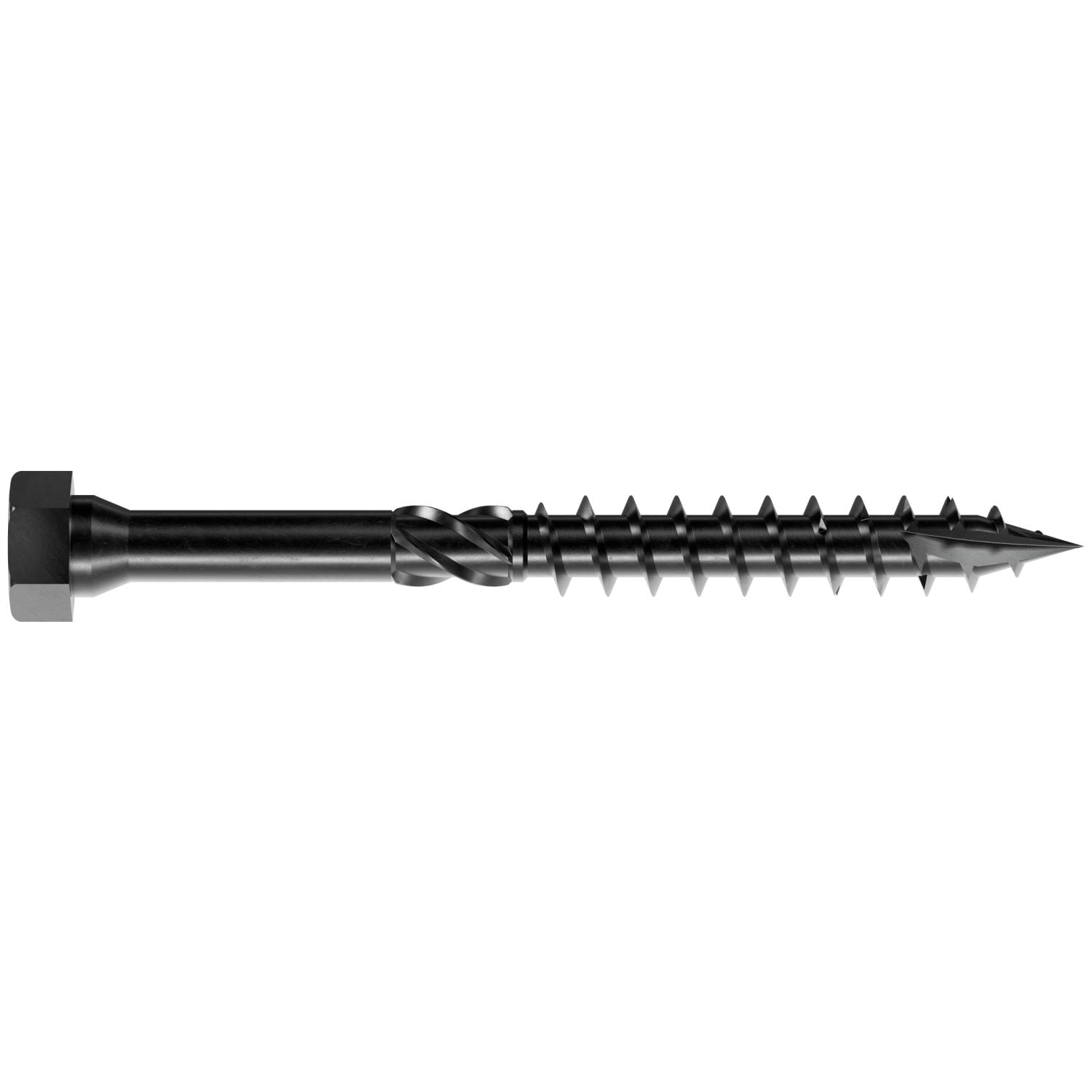 Simpson Strong-Tie SDHR10X100-R25 Strong-Drive SDHR COMBO-HEAD Screw,  10 mm x 100 mm, Black E-Coat, 25-Pack