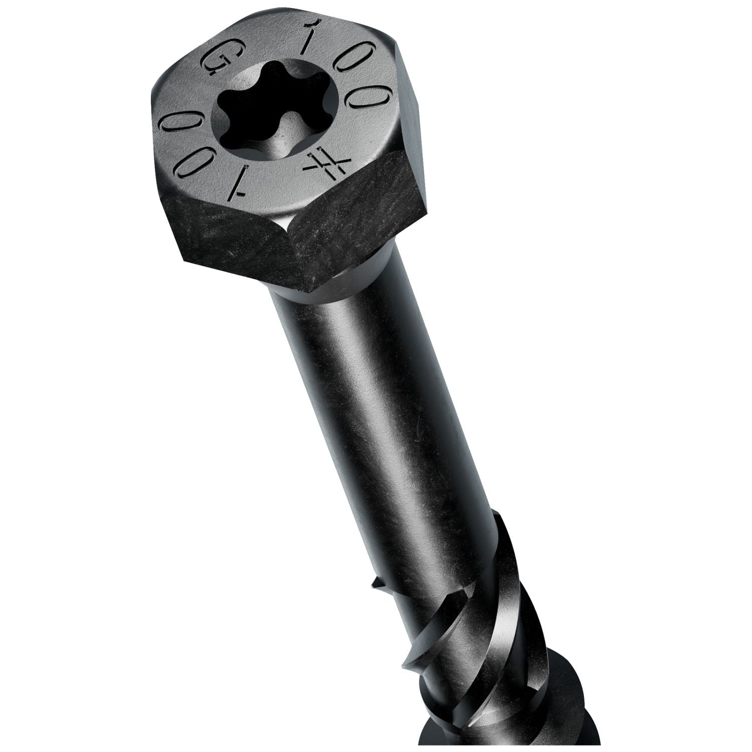 Simpson Strong-Tie SDHR10X100-R25 Strong-Drive SDHR COMBO-HEAD Screw,  10 mm x 100 mm, Black E-Coat, 25-Pack