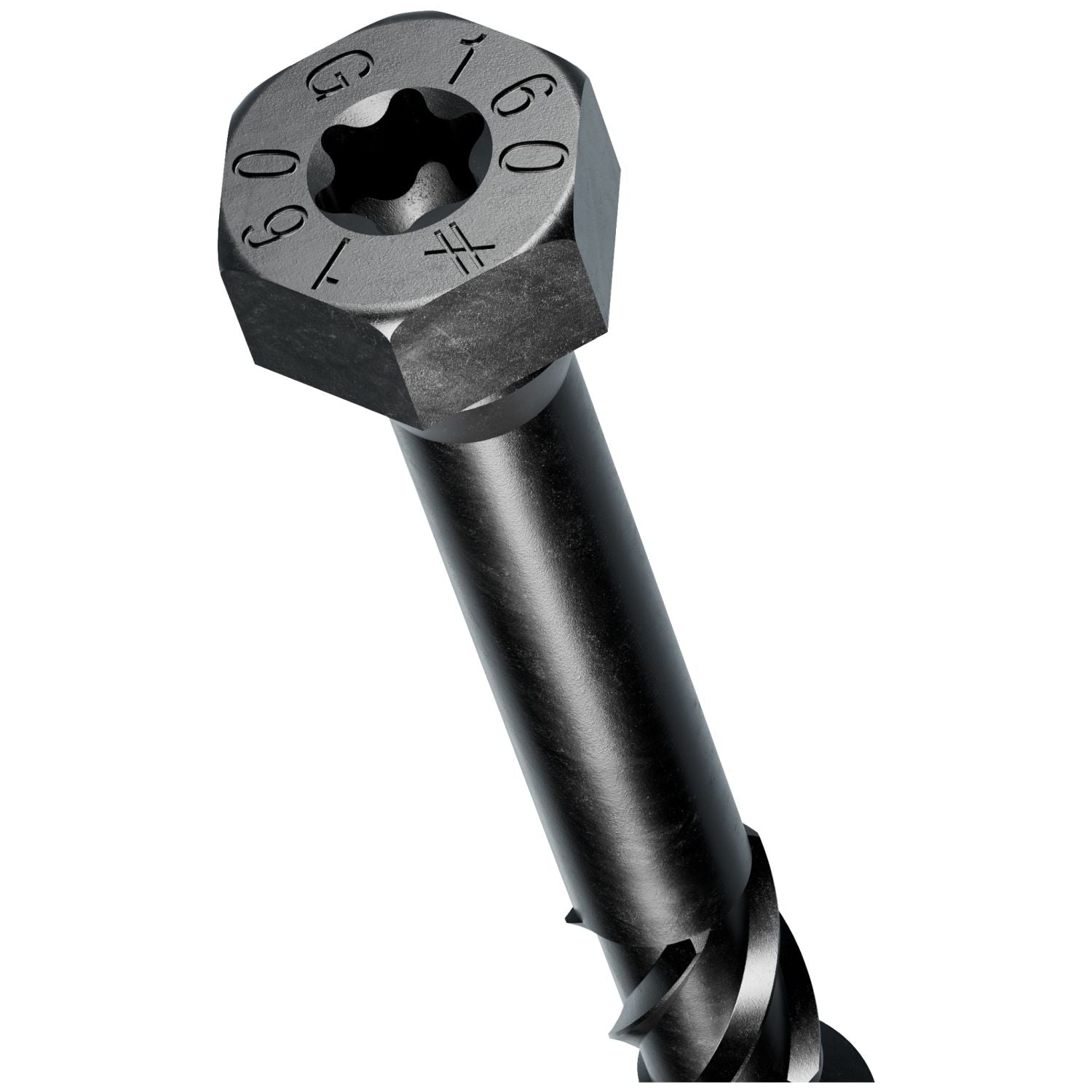 Simpson Strong-Tie SDHR10X160-R25 Strong-Drive SDHR COMBO-HEAD Screw,  10 mm x 160 mm, Black E-Coat, 25-Pack