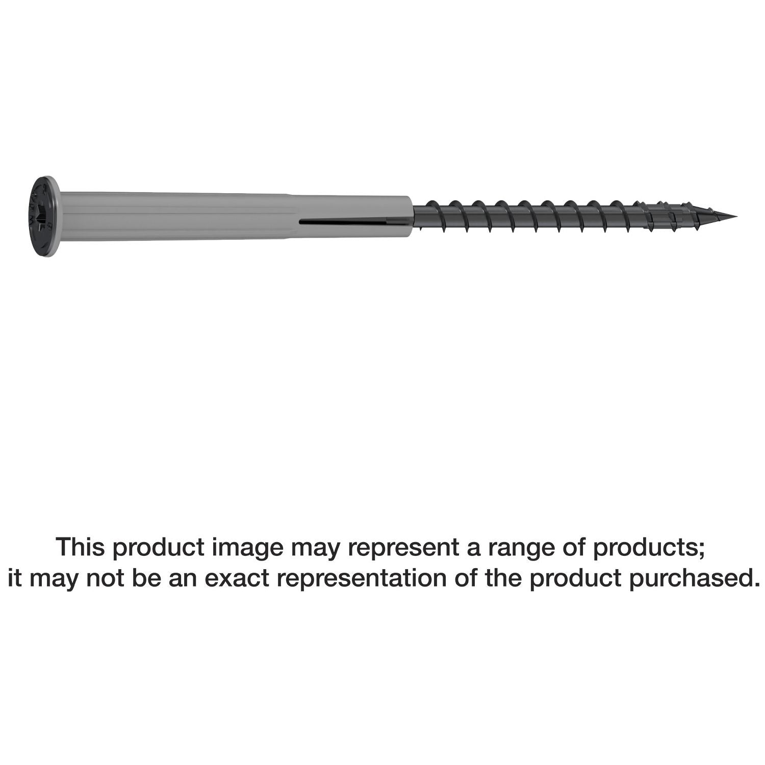 Simpson Strong-Tie SDPW19600MB Strong-Drive SDPW DEFLECTOR Screw,  0.195-in. x 6-in. T40, 6-Lobe, E-Coat, 400-Pack