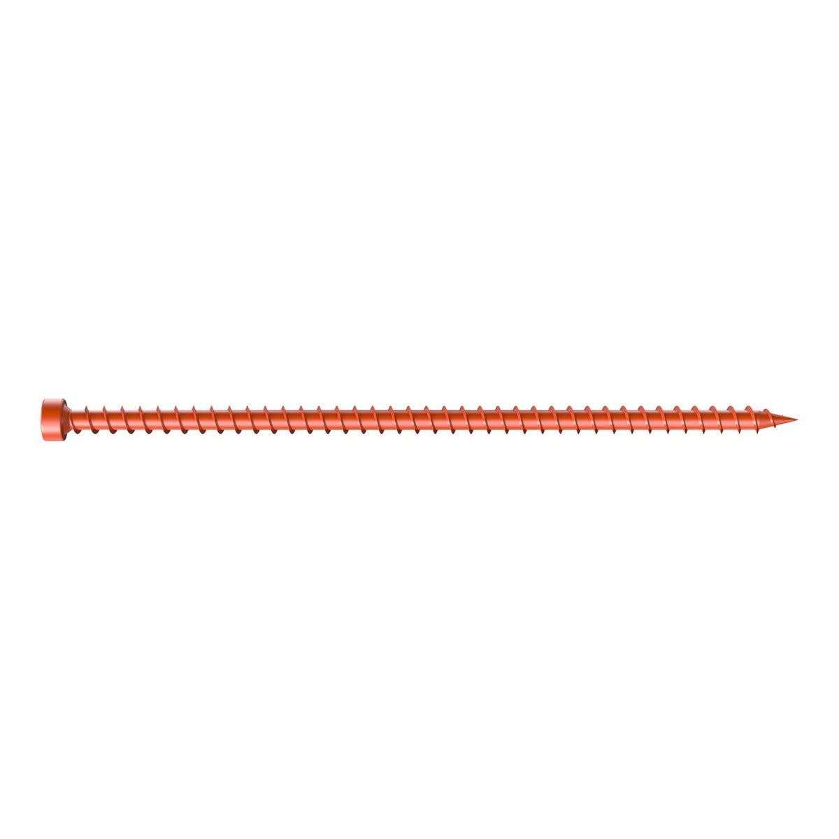 Simpson Strong-Tie Strong-Drive SDWC TRUSS Screw, .155-in. x 6-in. T30 Clear-Zinc Coat, Orange, 50-Pack (SDWC15600-KT)