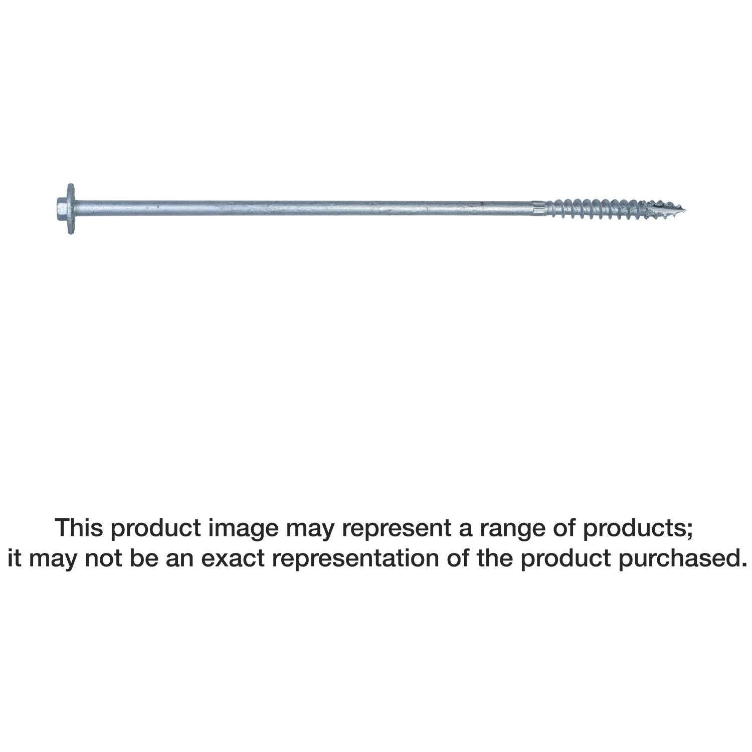 Simpson Strong-Tie SDWH271200SS-R25 Strong-Drive SDWH TIMBER-HEX SS Screw,  0.275-in. x 12-in. 1/2 Hex, Type 316, 25-Pack