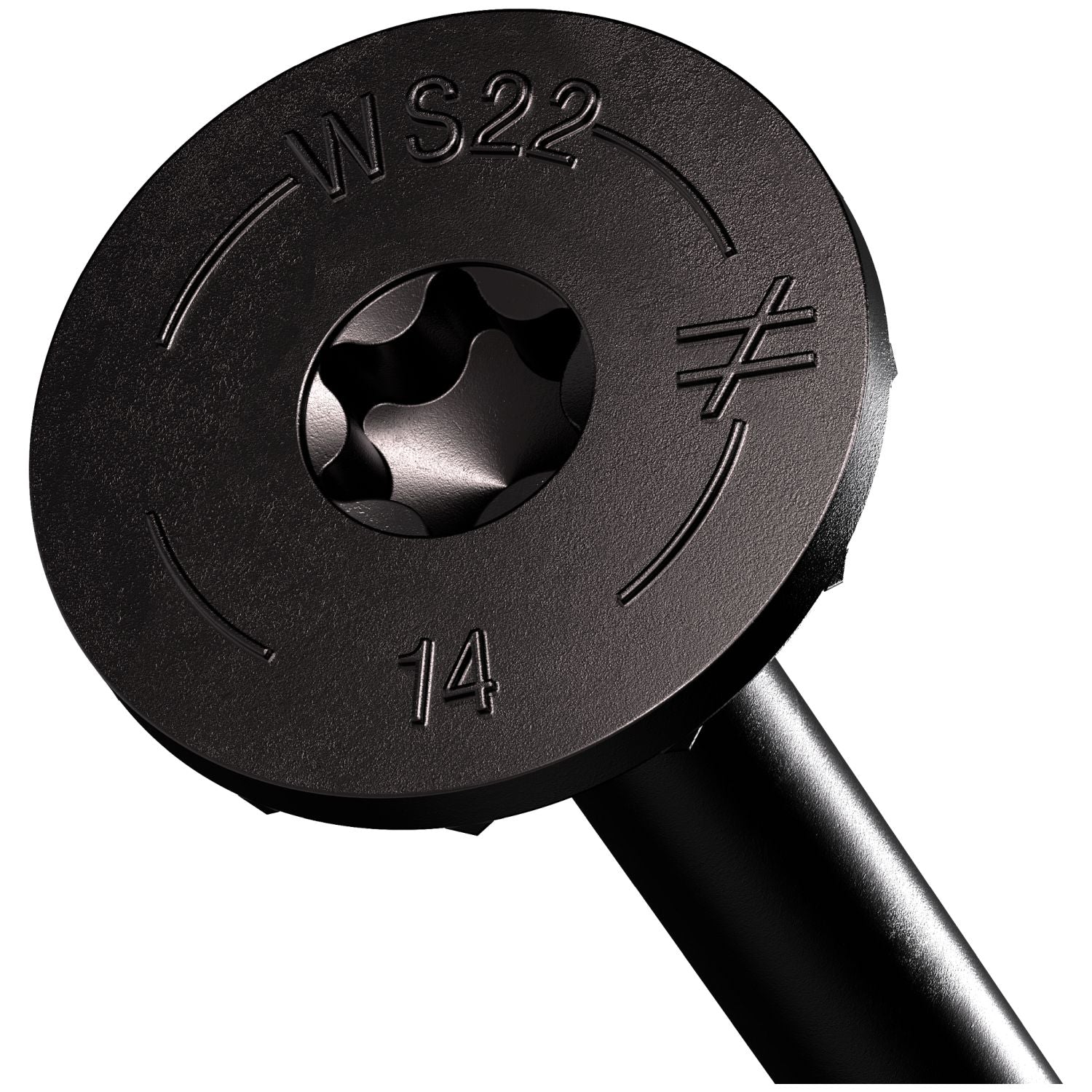 Simpson Strong-Tie SDWS221400DBBR50 Strong-Drive SDWS TIMBER Screw (Exterior Grade),  0.220-in. x 14-in. T40, Black, 50-Pack