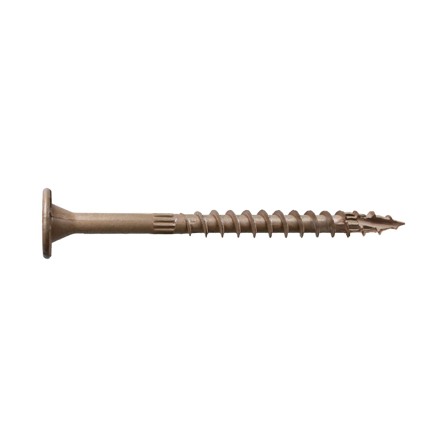 Simpson Strong-Tie Strong-Drive SDWS Timber Exterior Grade Screw, 0.220-in. x 4-in. T40, Tan, 250-Pack (SDWS22400DBMB)