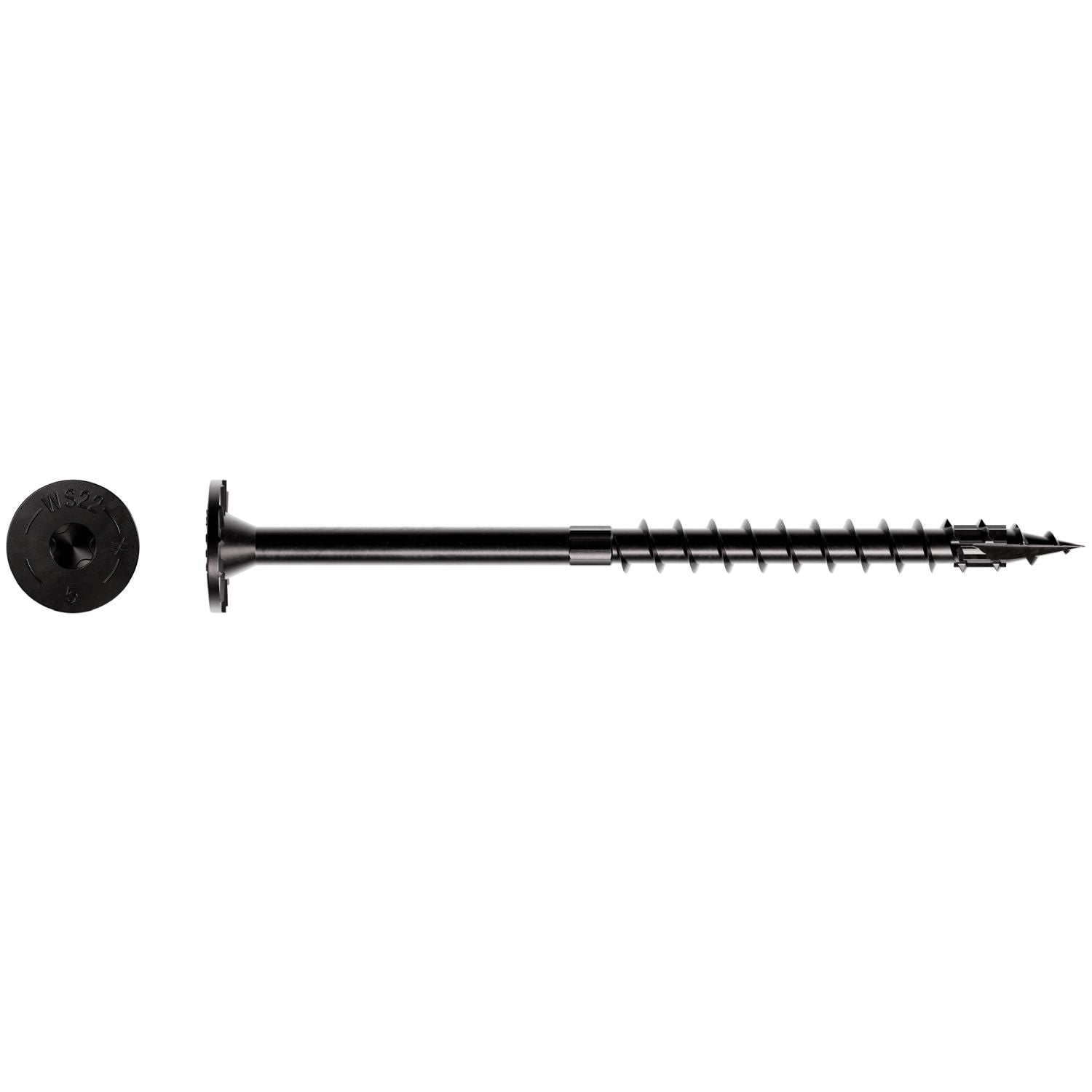 Simpson Strong-Tie SDWS22500DBB Strong-Drive SDWS TIMBER Screw (Exterior Grade),  0.220-in. x 5-in. T40, Black, 600-Pack