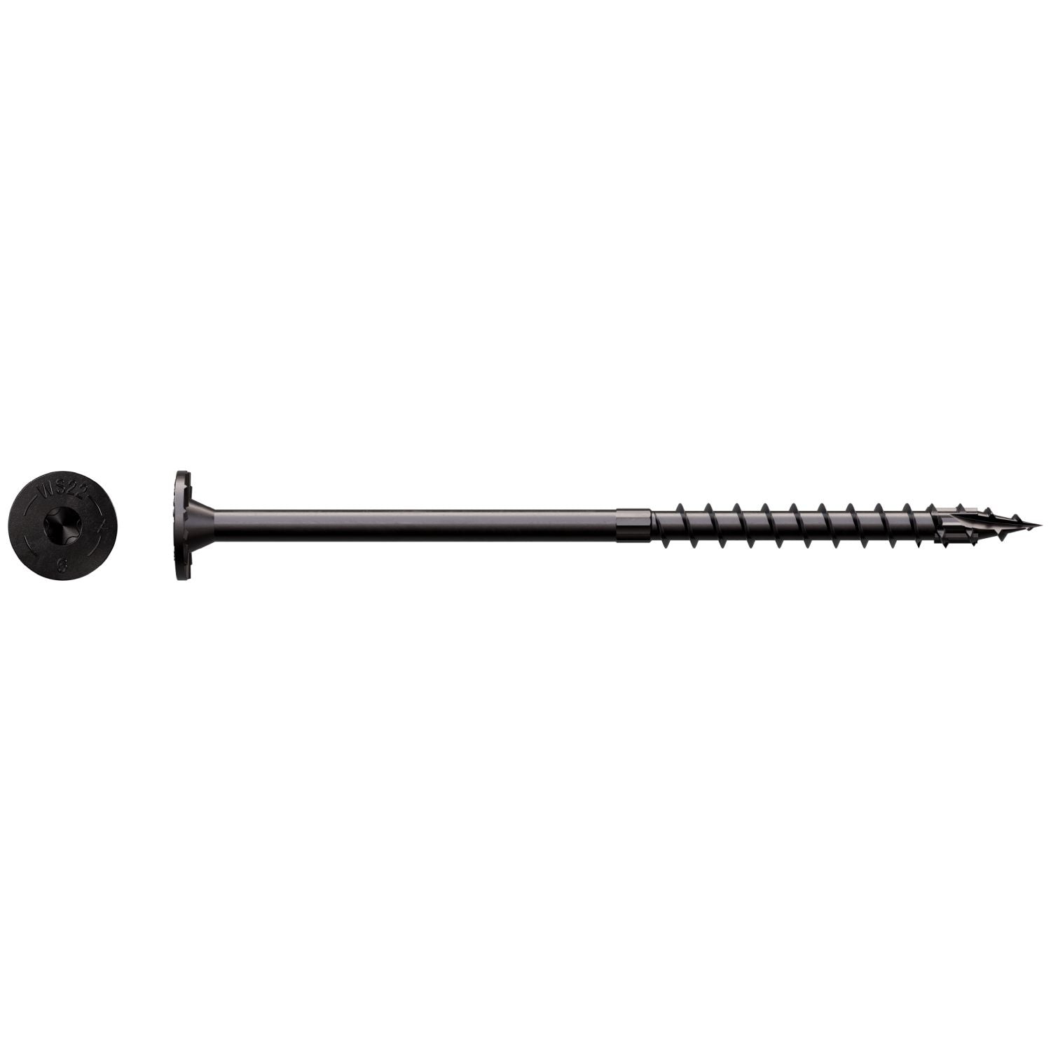 Simpson Strong-Tie SDWS22600DBB-RP1 Strong-Drive SDWS TIMBER Screw (Exterior Grade),  0.220-in. x 6-in. T40, Black