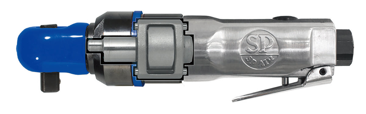 SP Air SP-1765HD side view of single dog clutch impact mechanism