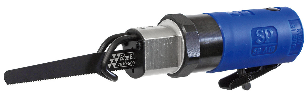 SP Air SP-7620 Short Recipro Saw in blue and black housing