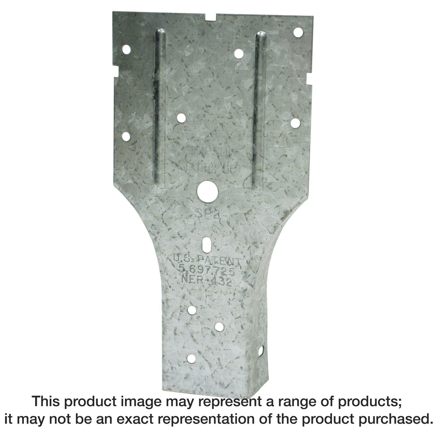 Simpson Strong-Tie SP2Z SP 3-1/2-in. x 6-5/8-in. ZMAX Galvanized Stud-Plate Tie