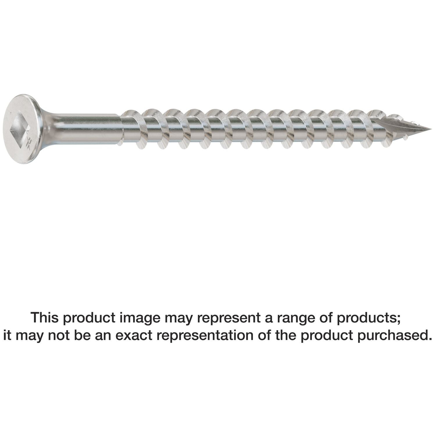 Simpson Strong-Tie SS3DSC212BS316 Bugle-Head Wood Screw (Collated),  #10 x 2-1/2-in. #3 Square Drive, Type 316, 1500-Pack