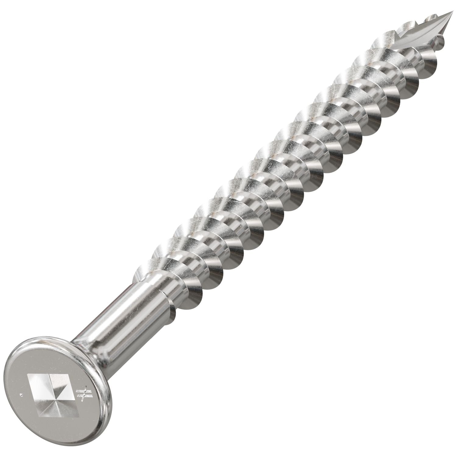 Simpson Strong-Tie SS3DSC212BS316 Bugle-Head Wood Screw (Collated),  #10 x 2-1/2-in. #3 Square Drive, Type 316, 1500-Pack