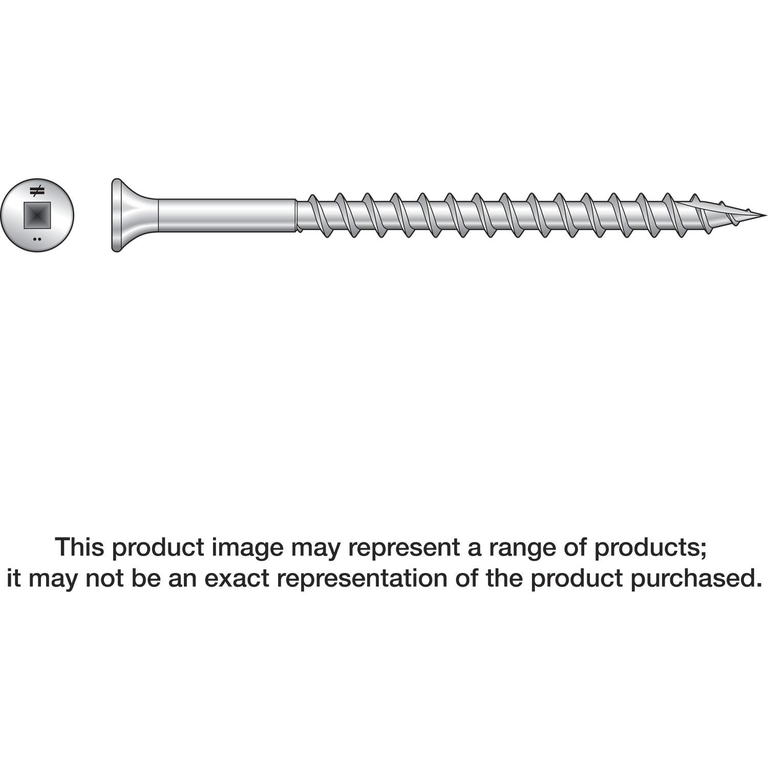 Simpson Strong-Tie SS3DSC212BS Bugle-Head Wood Screw (Collated),  #10 x 2-1/2-in. #3 Square Drive, Type 305, 1500-Pack