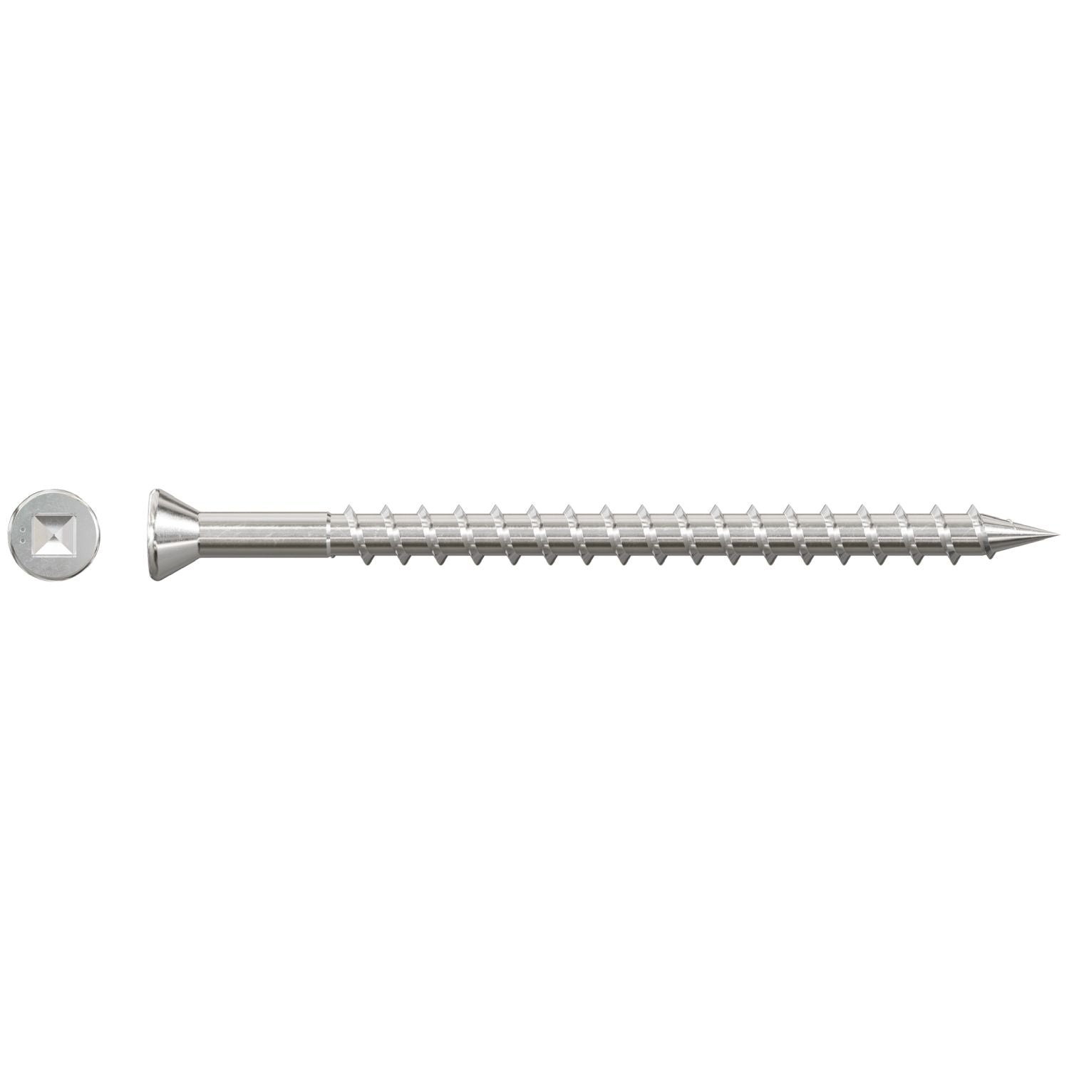 Simpson Strong-Tie SSDTH212S Trim-Head Screw,  Sharp Point (Collated),  #7 x 3-in. #2 SQ Type 305, 1000-Pack