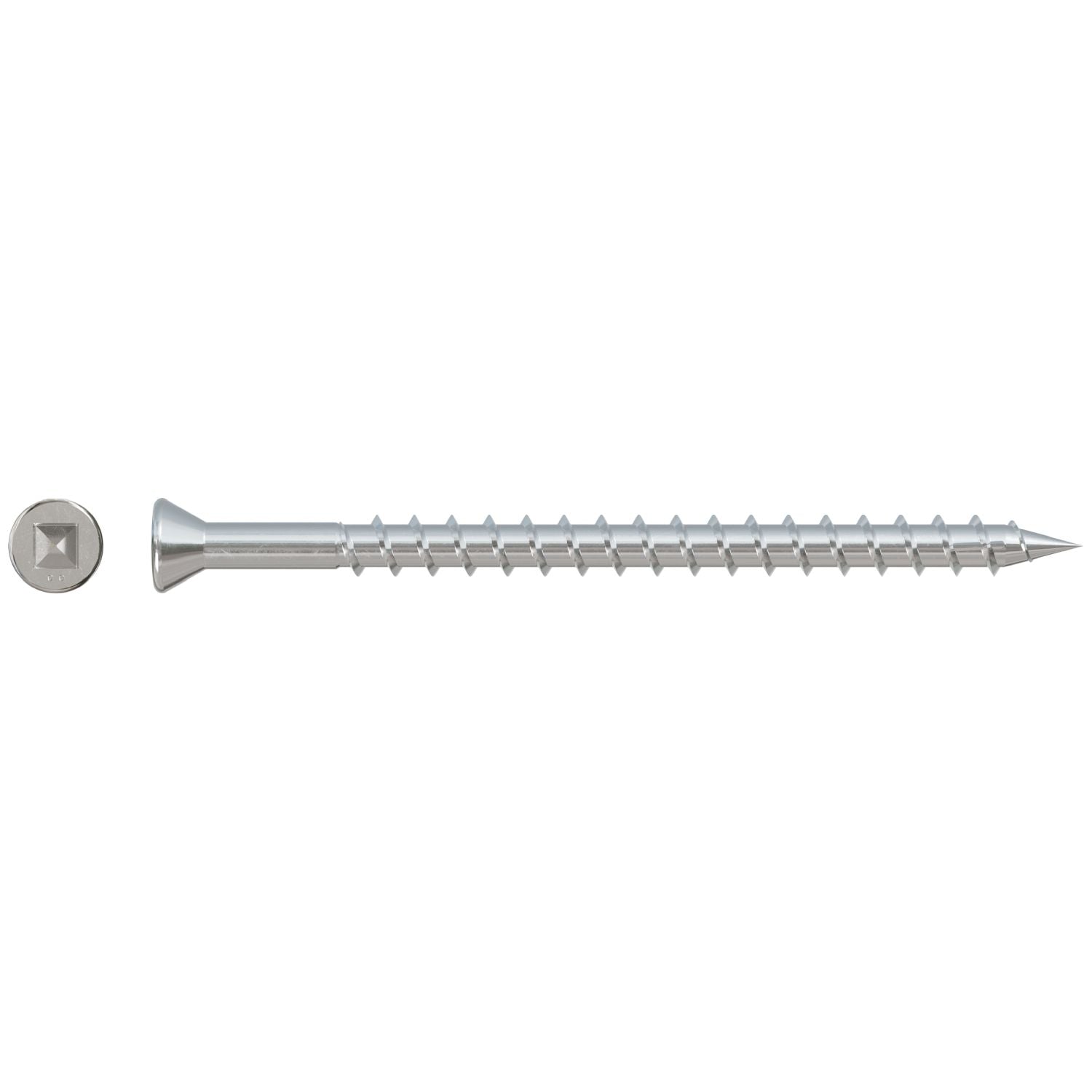 Simpson Strong-Tie SSDTH212S Trim-Head Screw,  Sharp Point (Collated),  #7 x 3-in. #2 SQ Type 305, 1000-Pack