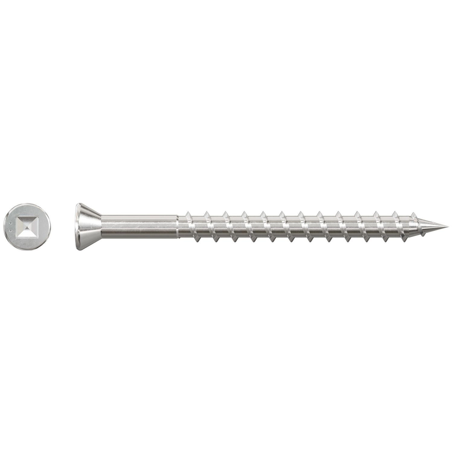 Simpson Strong-Tie SSDTH2S Trim-Head Screw,  Sharp Point (Collated),  #7 x 2-1/2-in. #2 Square Type 305, 2000-Pack