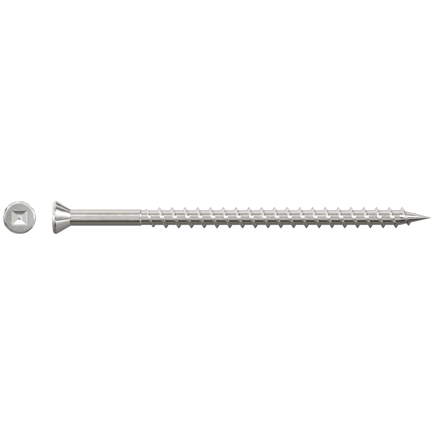 Simpson Strong-Tie SSDTH3S Trim-Head Screw,  Sharp Point (Collated),  #7 x 3-in. #2 SQ Type 305, 1000-Pack
