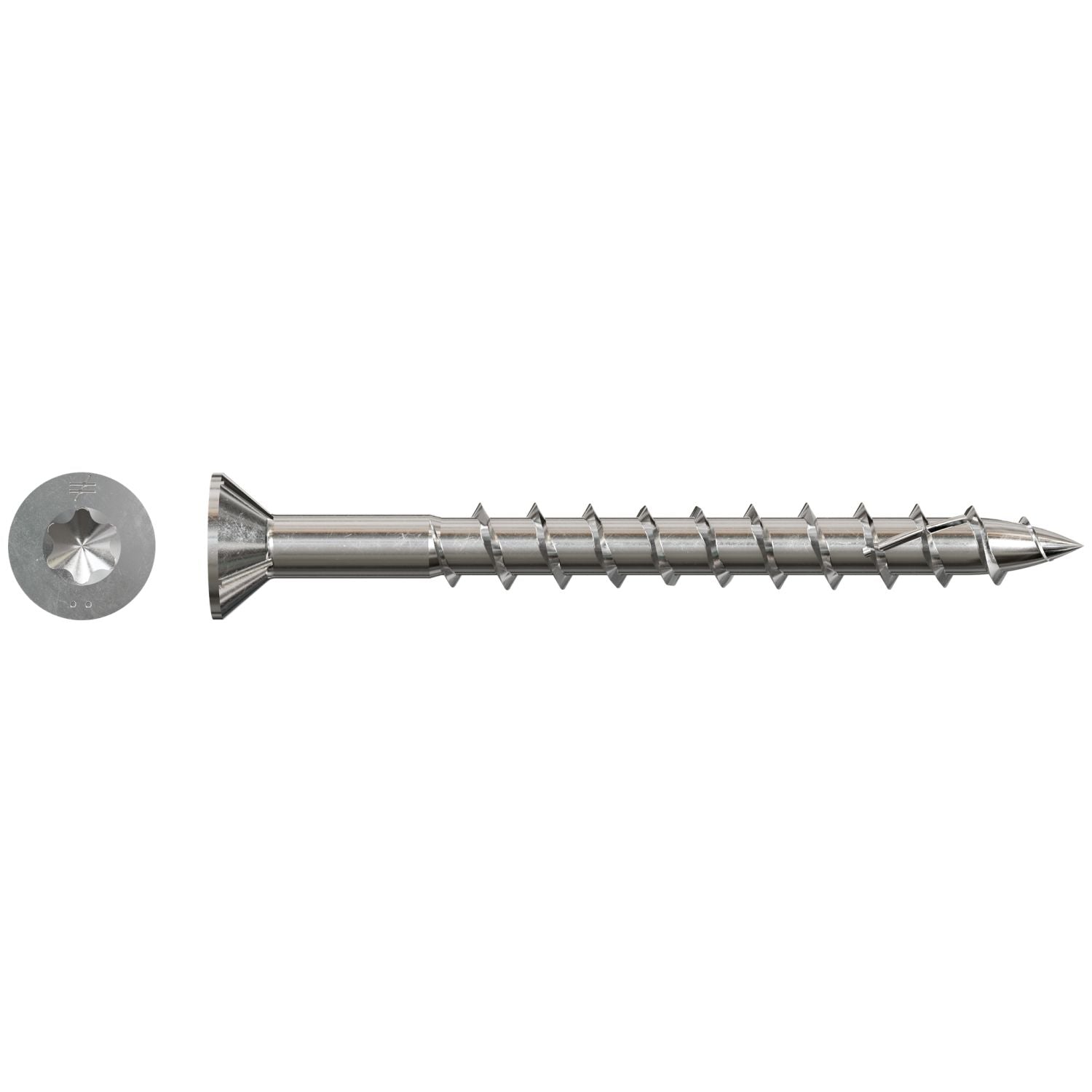Simpson Strong-Tie SSDWP212S316 Deck-Drive DWP WOOD SS Screw (Collated),  #10 x 2-1/2-in. T25 6-Lobe Type 316, 1500-Pack