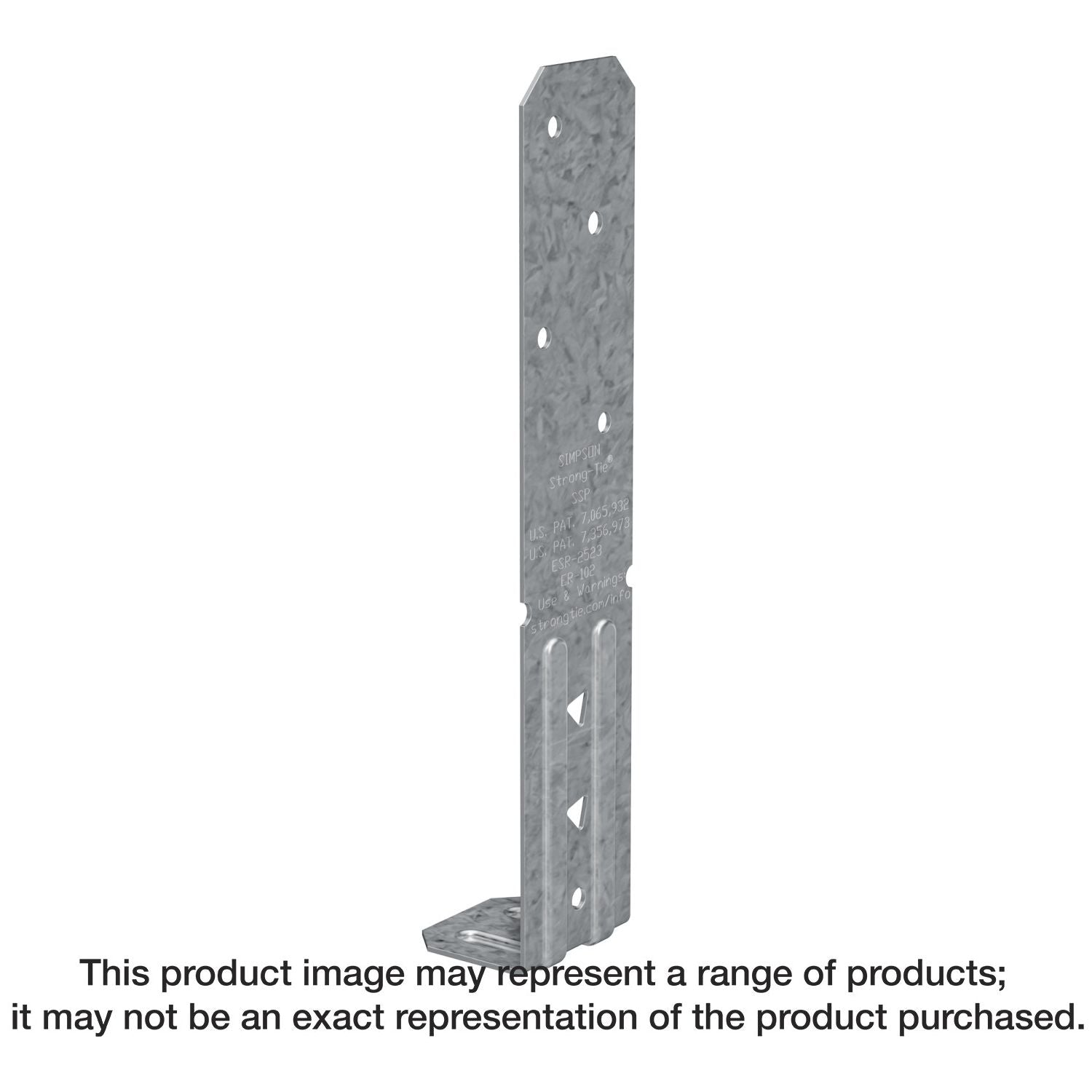 Simpson Strong-Tie SSPZ SSP 18-Gauge ZMAX Galvanized Single Stud Plate