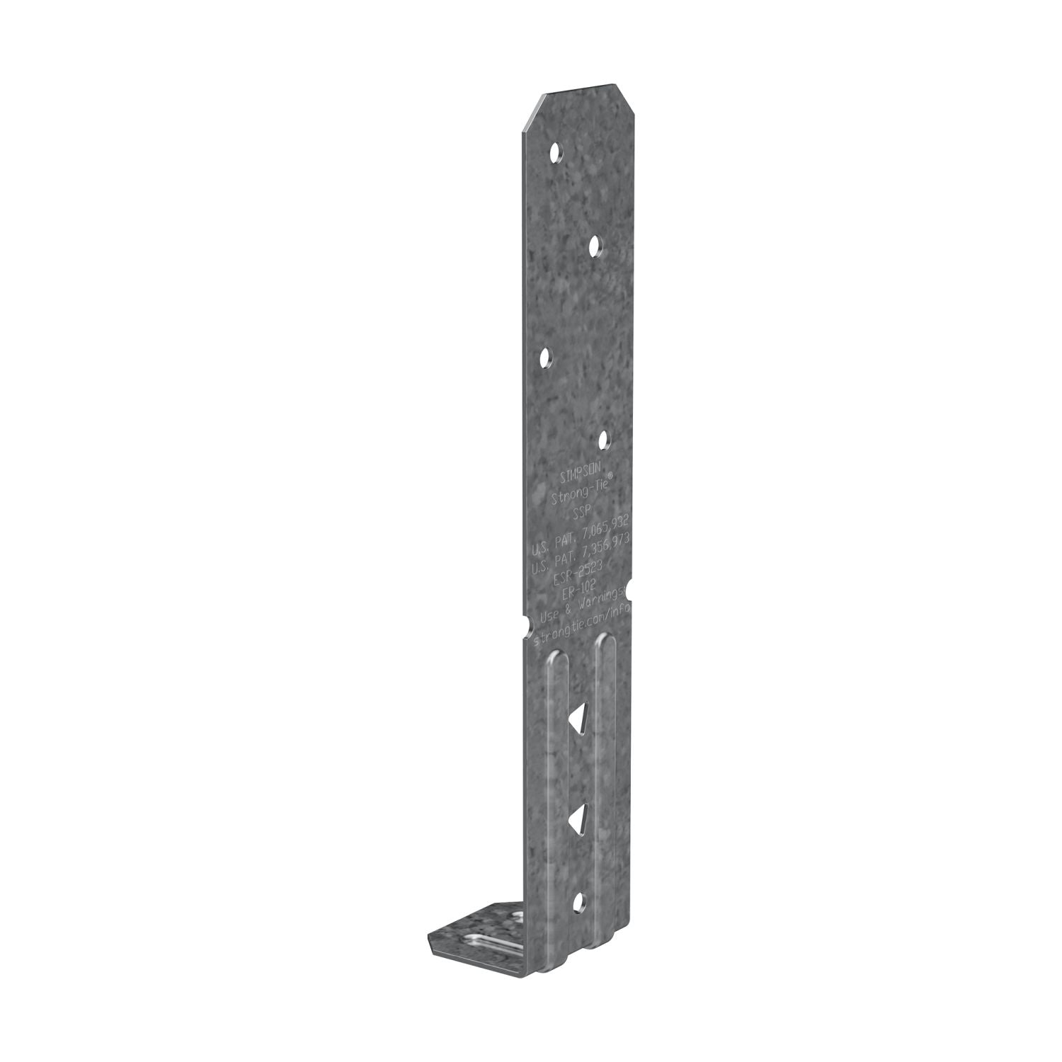 Simpson Strong-Tie SSP SSP 18-Gauge Galvanized Single Stud Plate