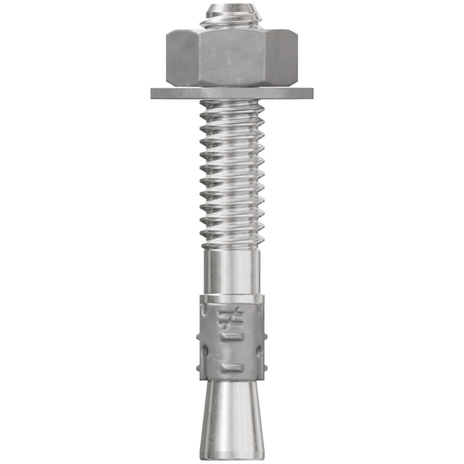 Simpson Strong-Tie STB2-25134S6F100 Strong-Bolt 2,  1/4-in. x 1-3/4-in. Type 316 Stainless-Steel Wedge Anchor, Fully Assembled, 100-Pack