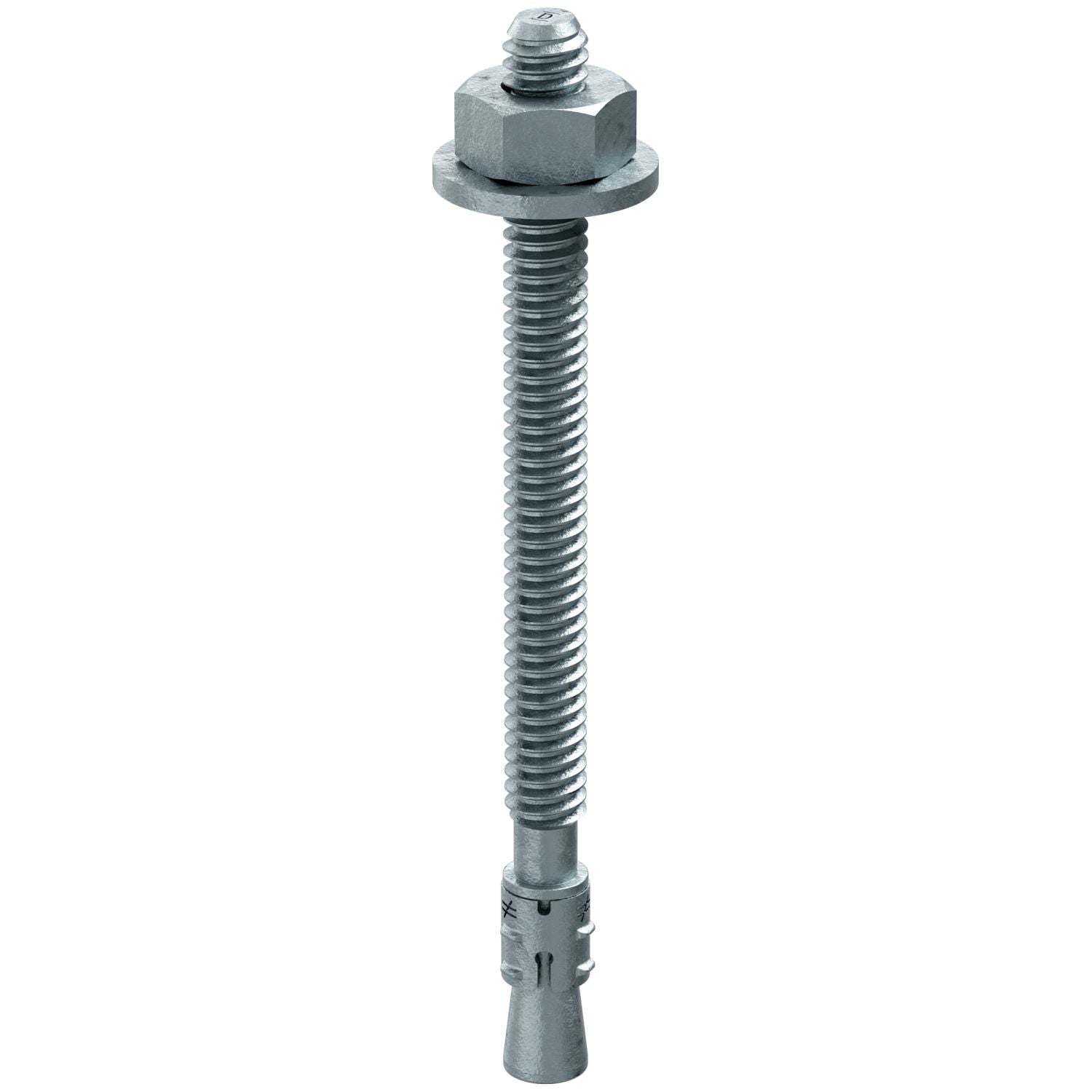 Simpson Strong-Tie STB2-25314MGF100 Strong-Bolt 2,  1/4-in. x 3-1/4-in. Mechanically Galvanized Wedge Anchor, Fully Assembled, 100-Pack
