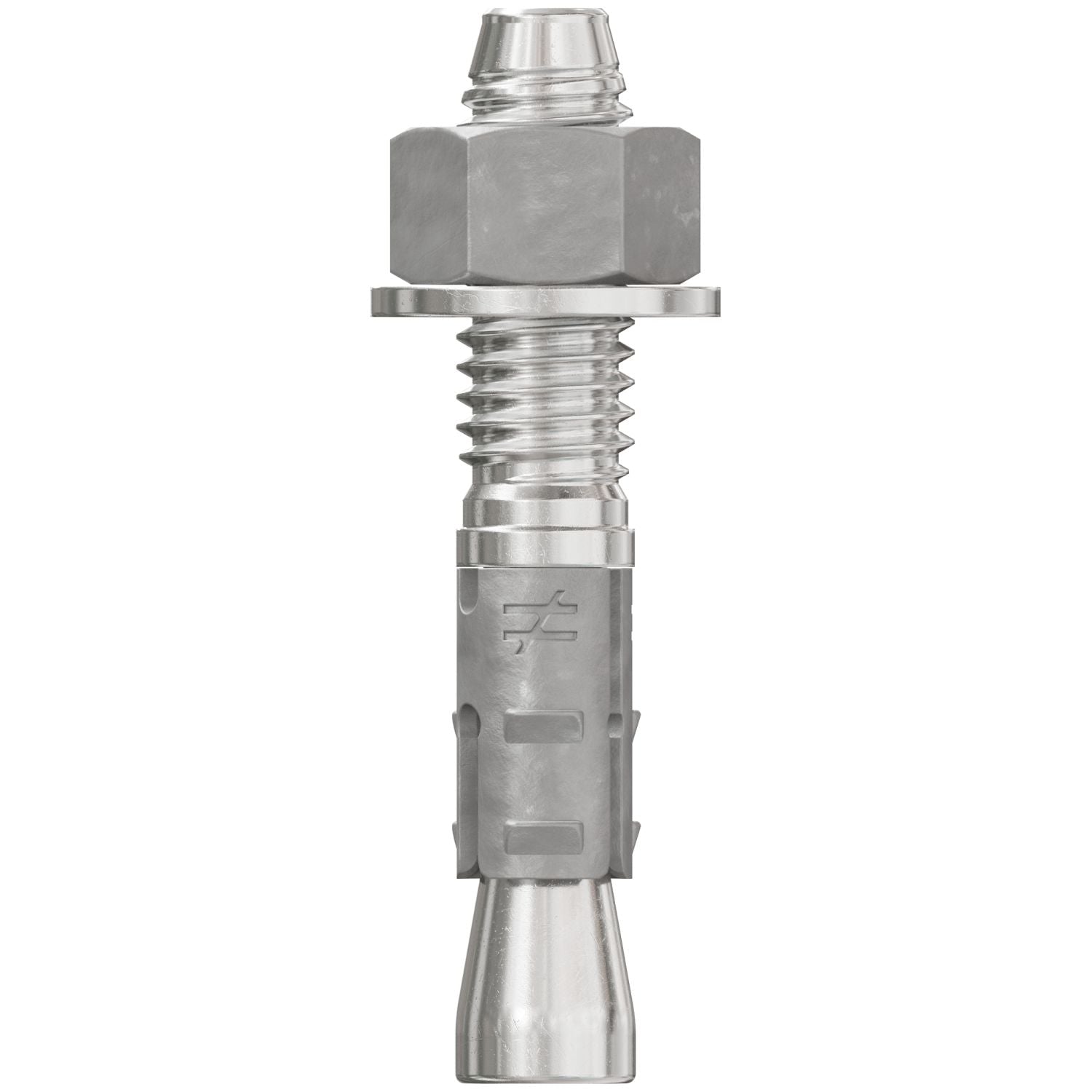 Simpson Strong-Tie STB2-37214S4F50 Strong-Bolt 2,  3/8-in. x 2-1/4-in. Type 304 Stainless-Steel Wedge Anchor, Fully Assembled, 50-Pack