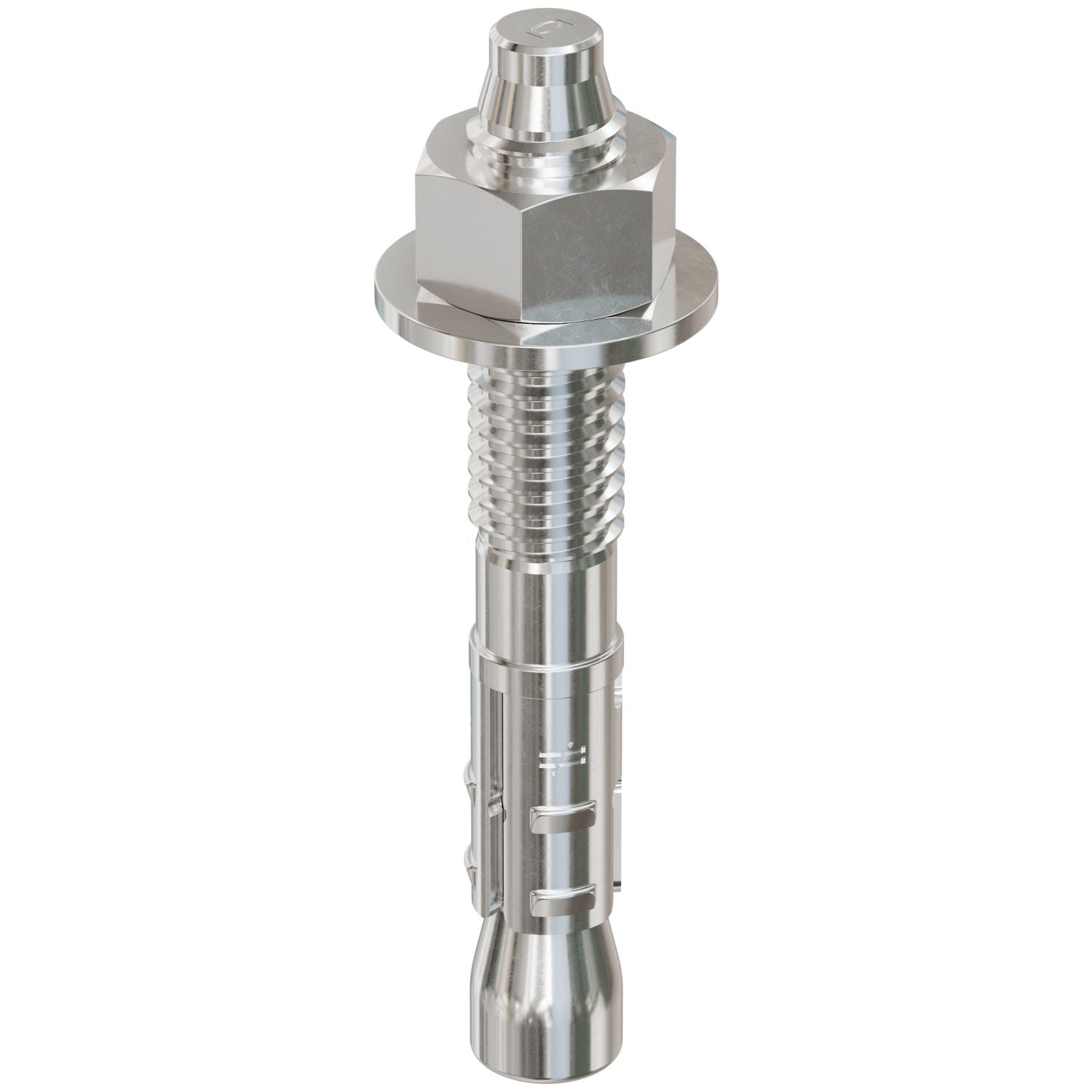 Simpson Strong-Tie STB2-37234S4F50 Strong-Bolt 2,  3/8-in. x 2-3/4-in. Type 304 Stainless-Steel Wedge Anchor, Fully Assembled, 50-Pack