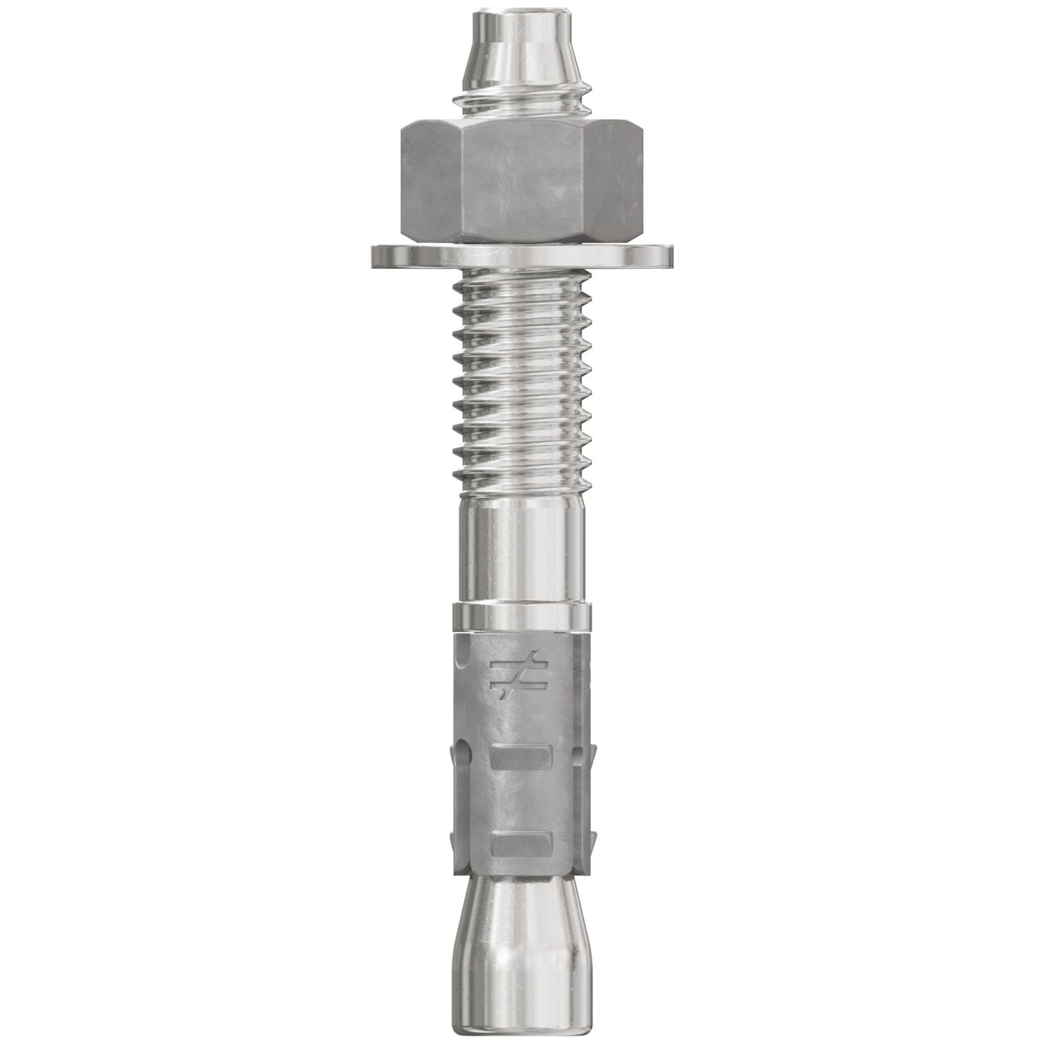 Simpson Strong-Tie STB2-37234S4F50 Strong-Bolt 2,  3/8-in. x 2-3/4-in. Type 304 Stainless-Steel Wedge Anchor, Fully Assembled, 50-Pack