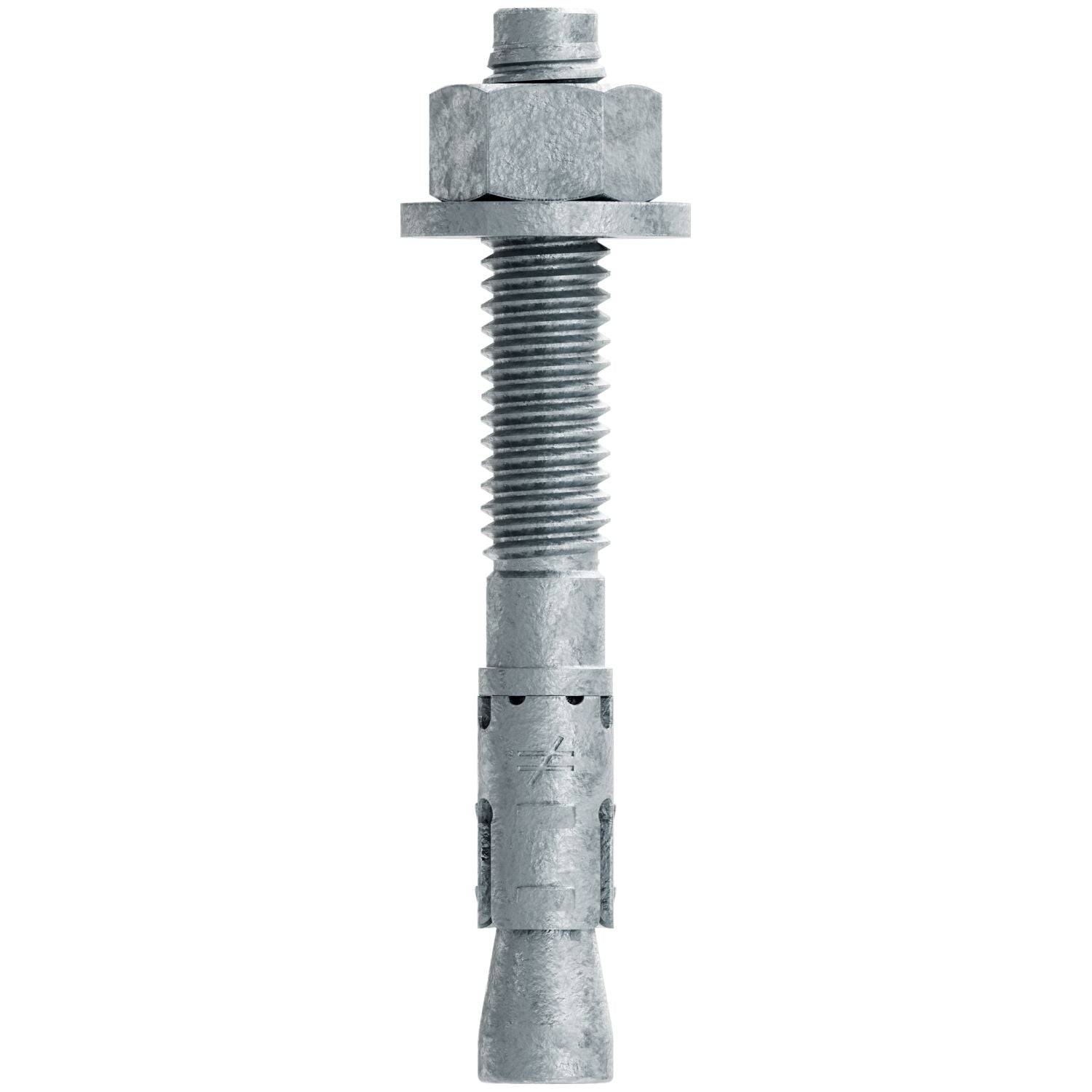 Simpson Strong-Tie STB2-37300MGF50 Strong-Bolt 2,  3/8-in. x 3-in. Mechanically Galvanized Wedge Anchor, Fully Assembled, 50-Pack