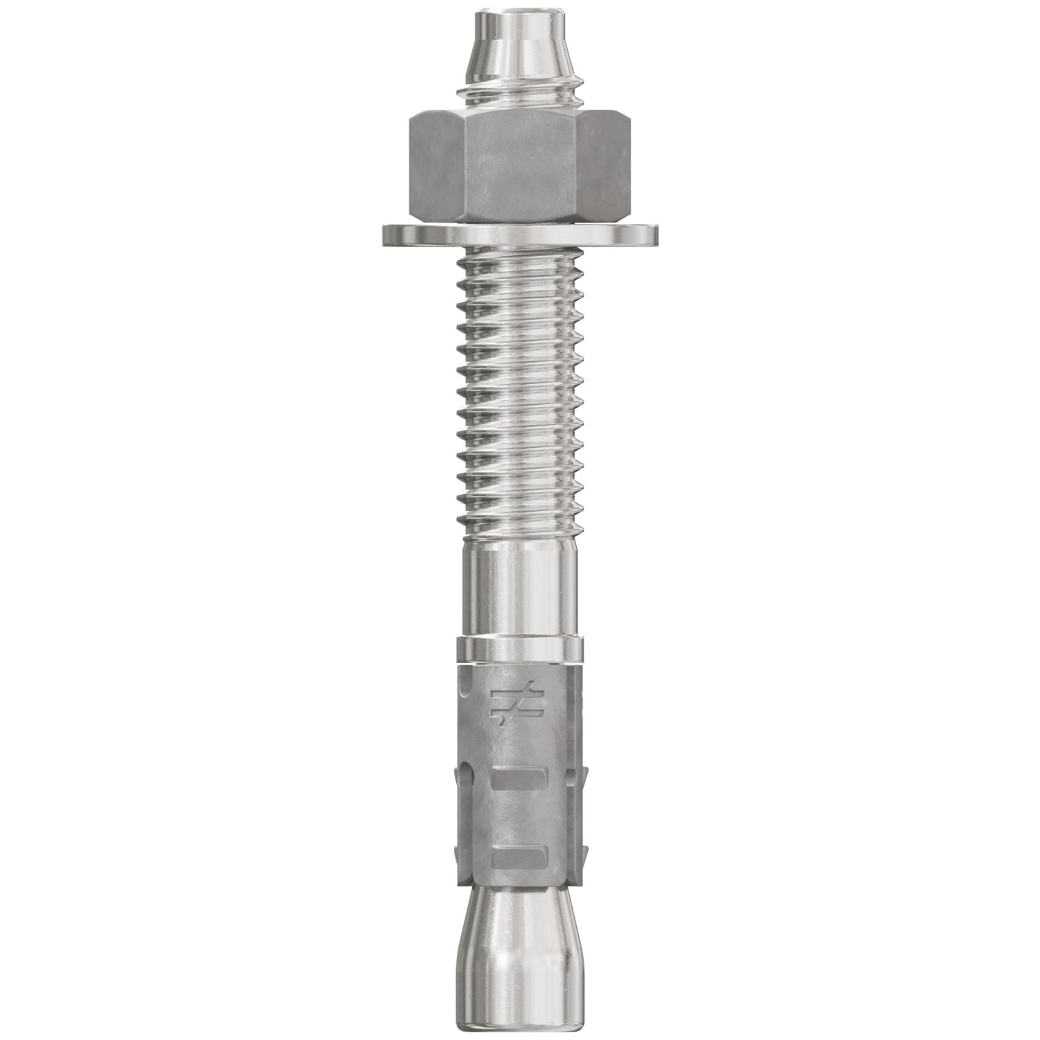 Simpson Strong-Tie STB2-37300S4F50 Strong-Bolt 2,  3/8-in. x 3-in. Type 304 Stainless-Steel Wedge Anchor, Fully Assembled, 50-Pack